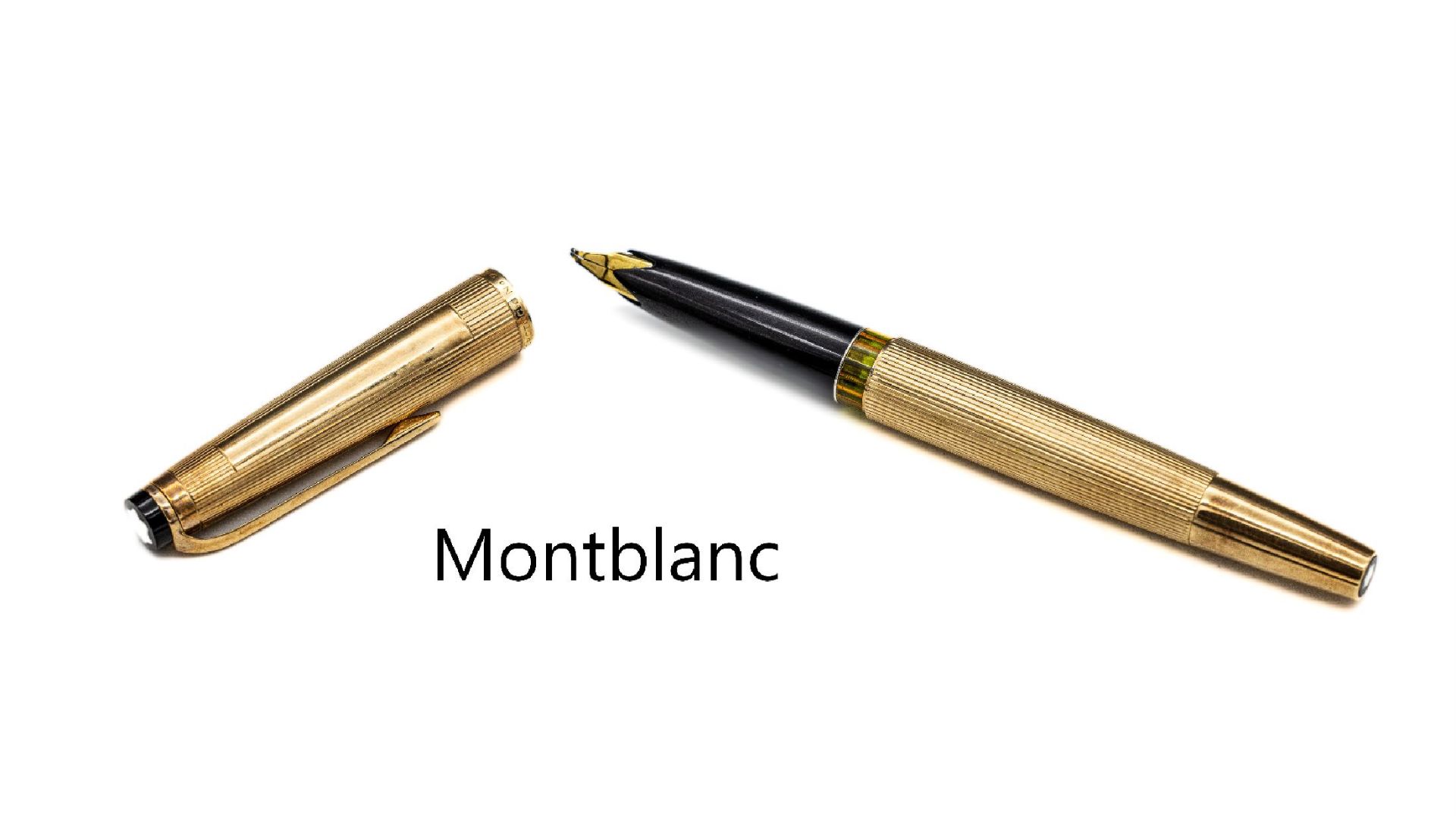 MONTBLANC Füllfederhalter, Hülle GG 585/000,