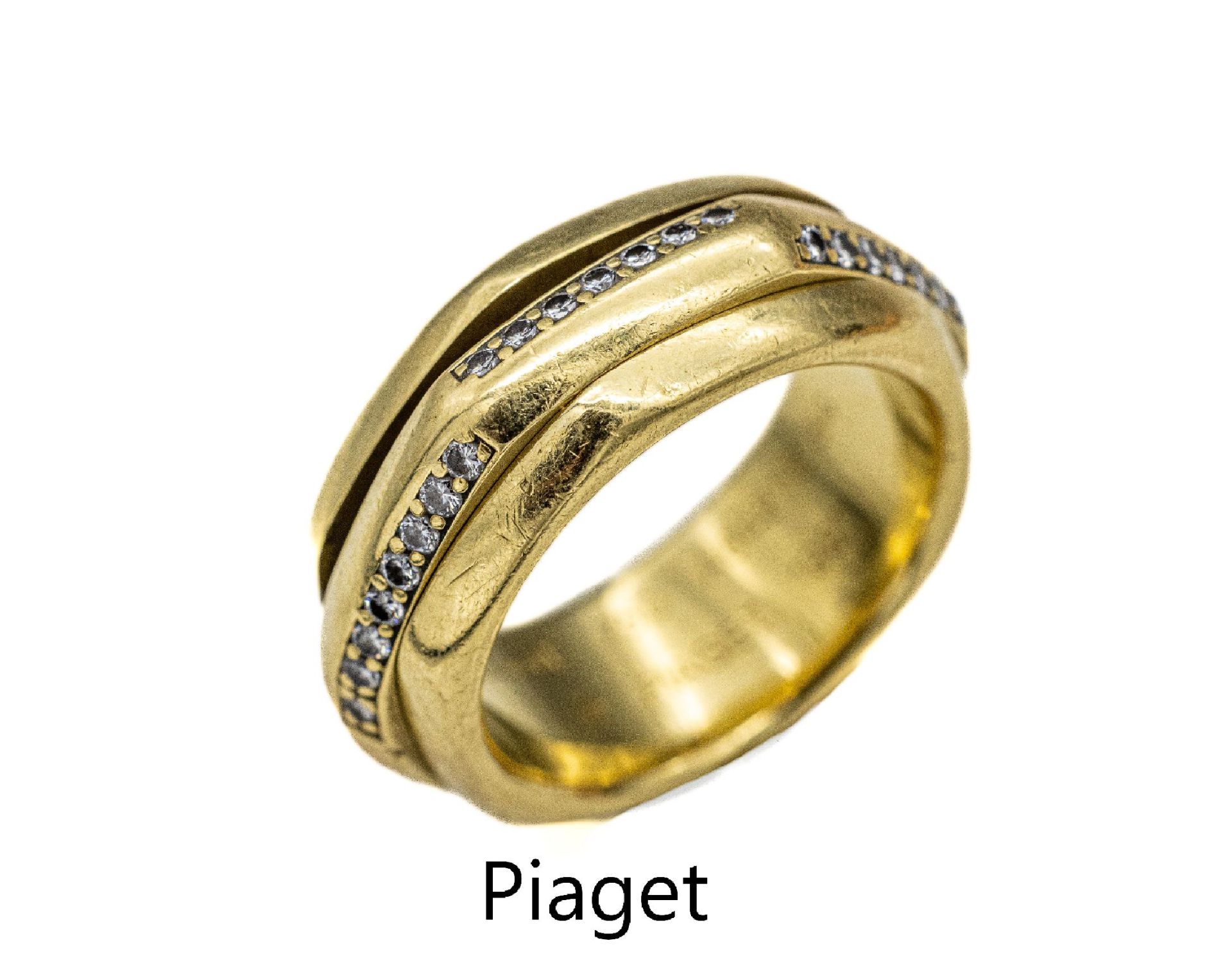 18 kt Gold PIAGET Brillant-Ring,   GG 750/000,