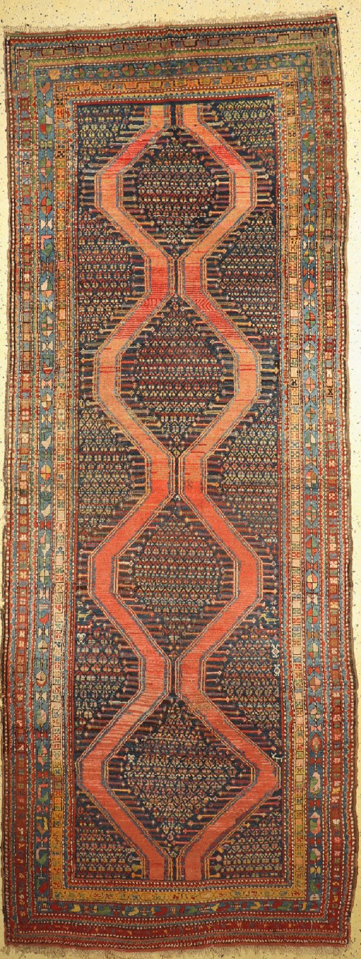 Antiker Kordi, Persien, 19.Jhd, Wolle auf Wolle, ca. 375