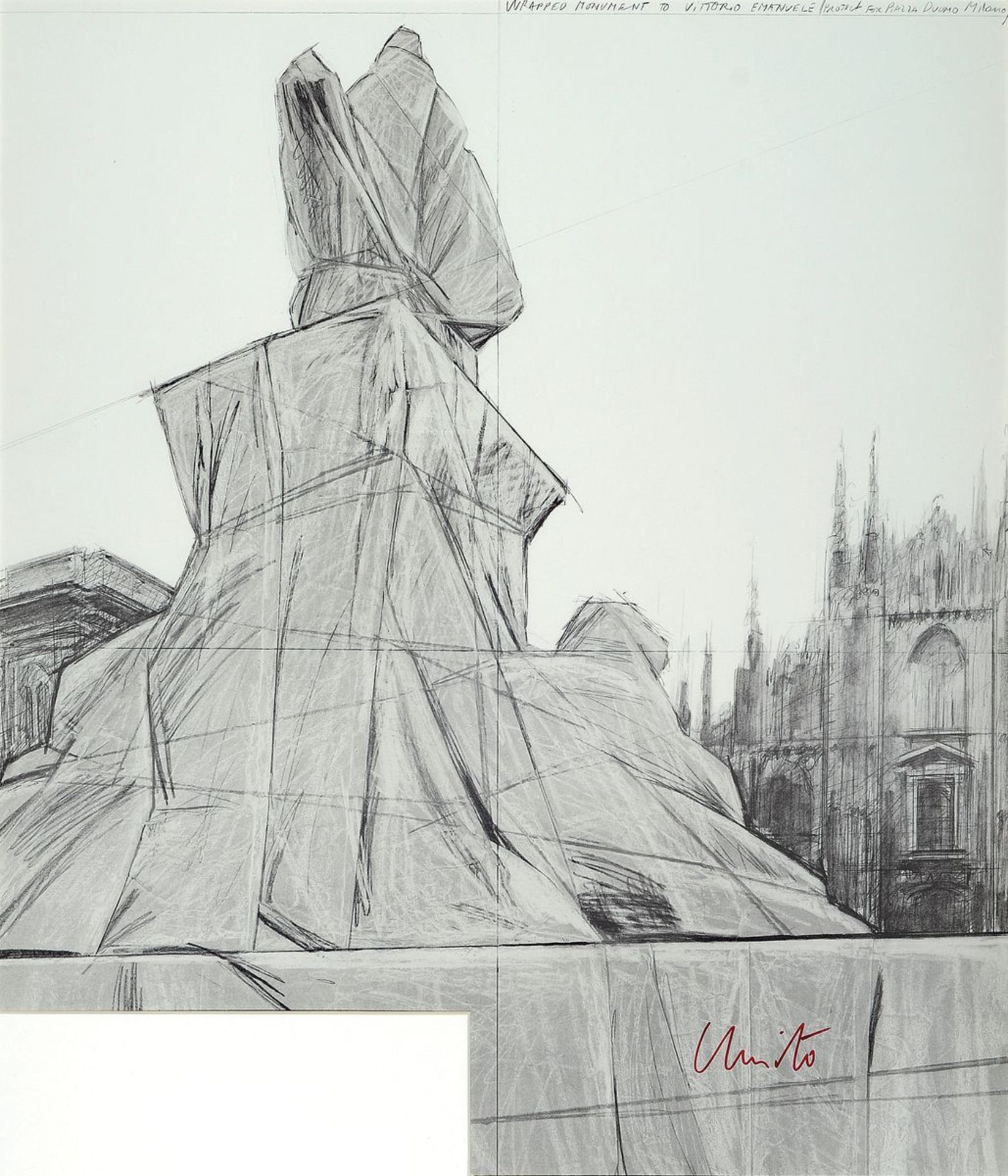 Christo, 1935-2020, Offsetdruck auf dünnem Karton,