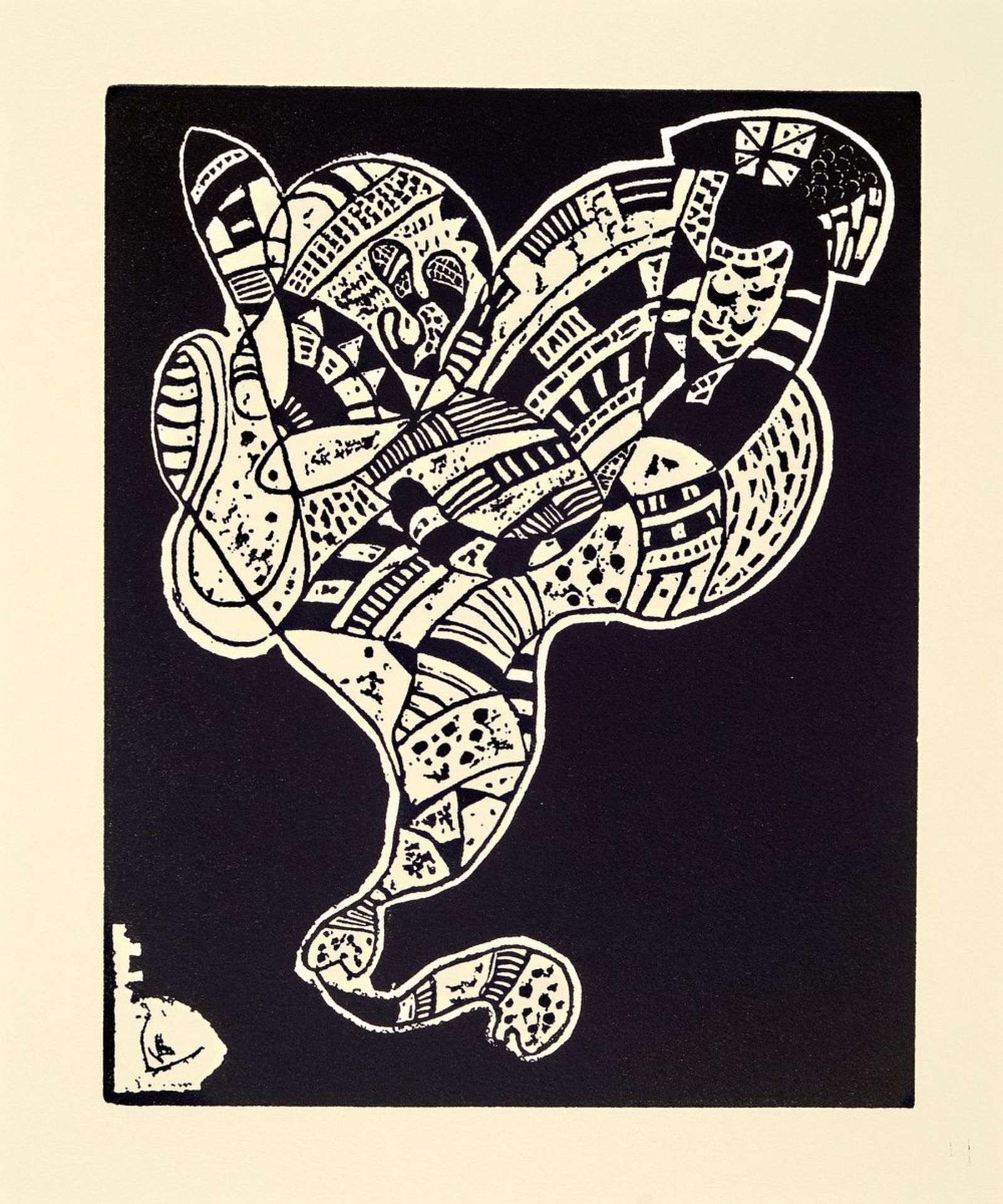 Wassily Kandinsky, 1866-1944, 'Origin', Holzschnitt,