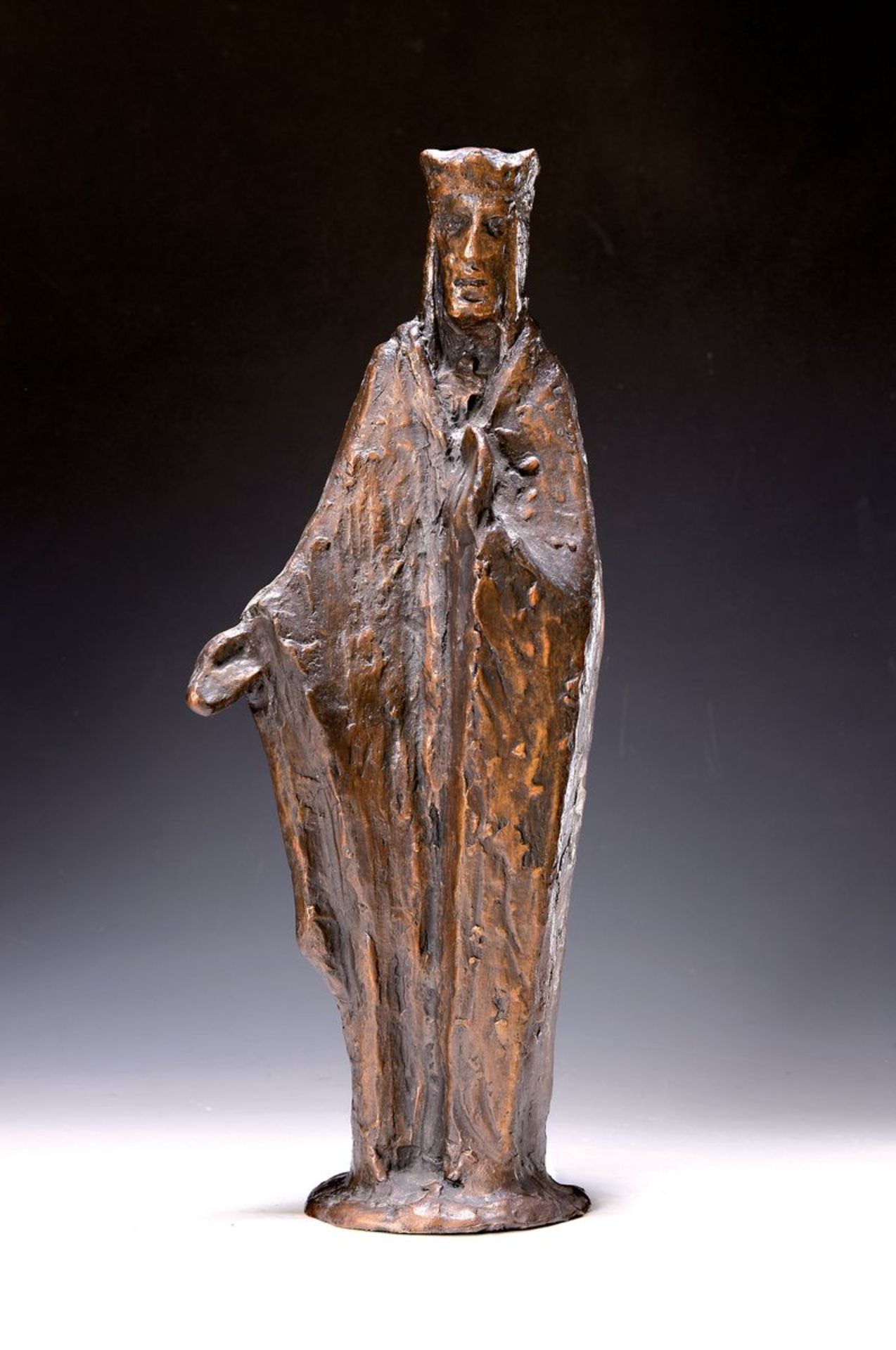 H. Lorenz, Bildhauer des 20.Jh., Bronze, braun patiniert,