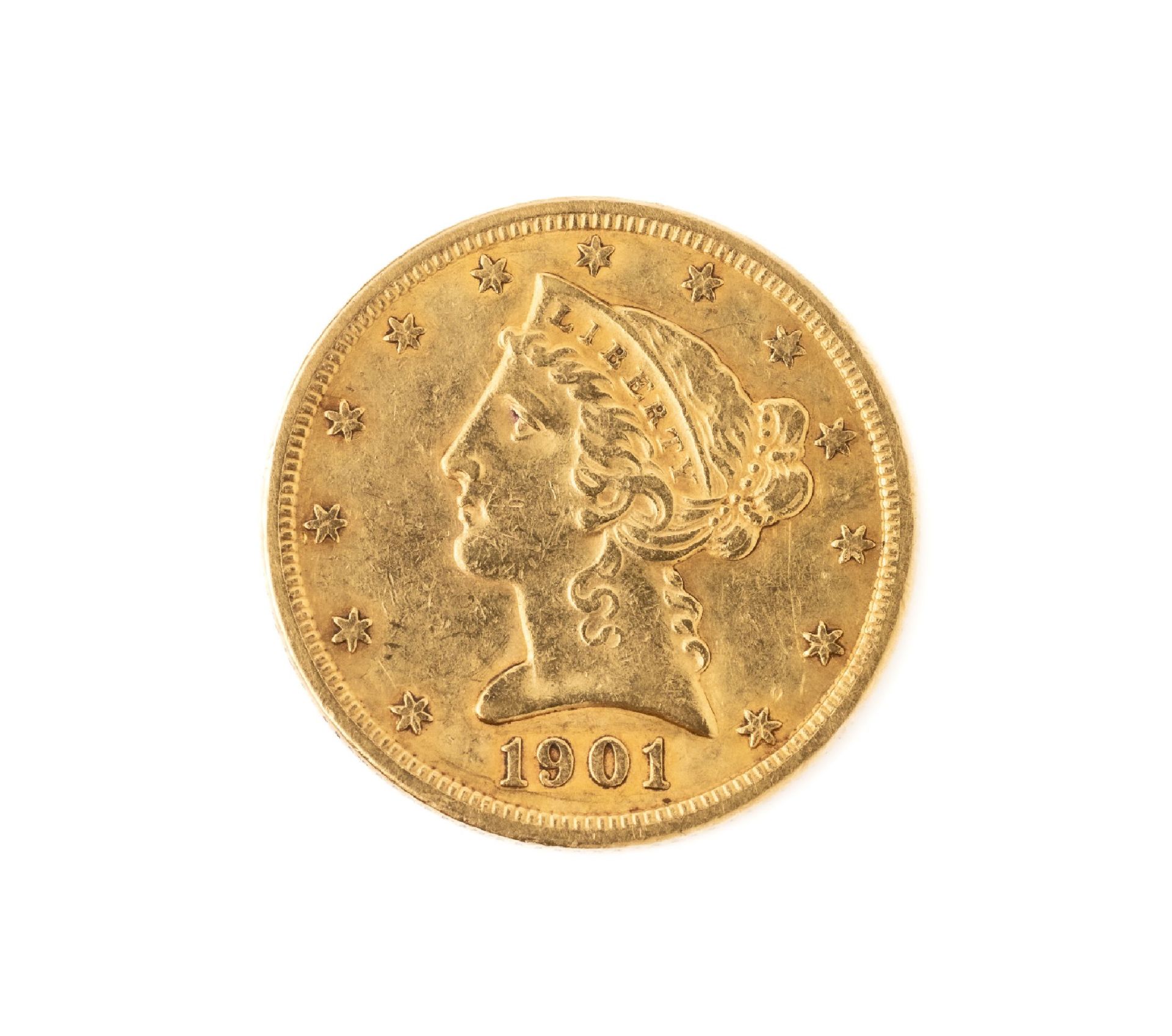 5 Dollar Goldmünze, USA 1901, Lady