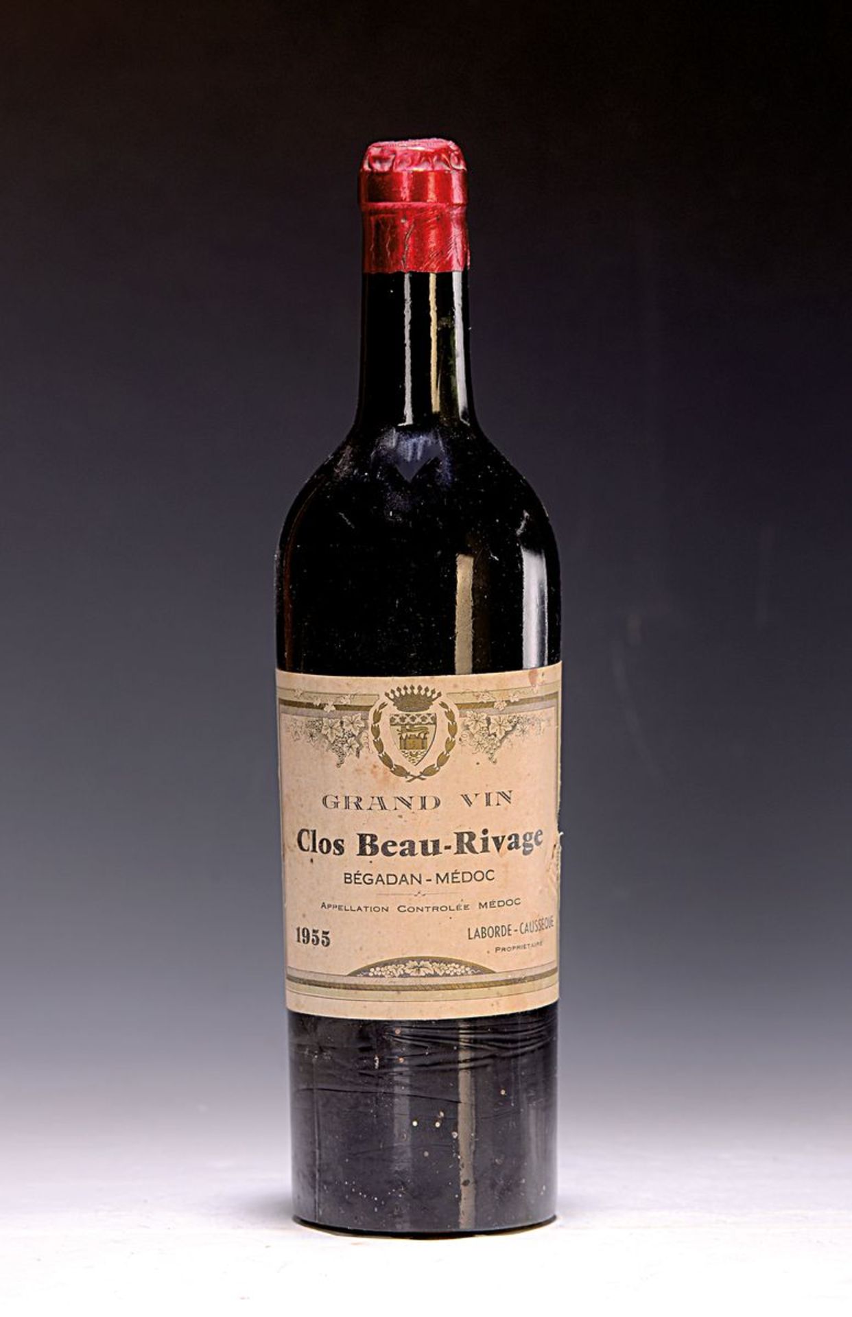 1 Flasche 1955 Clos de Beau-Rivage,  Begadan -Medoc, ca.
