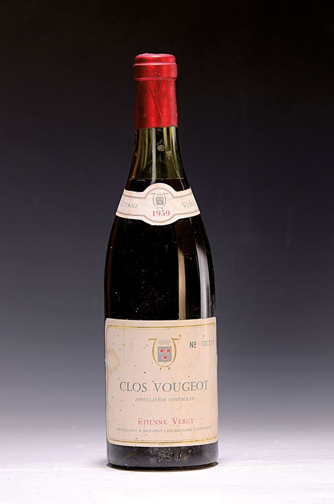 1 Flasche 1959 Etienne Vergy Clos Vouget,  Cote d'Or,