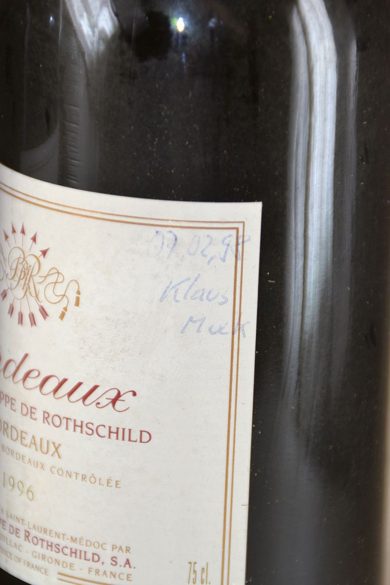 2 Flaschen 1996 Baron Philippe de Rothschild, Bordeaux, - Bild 2 aus 2