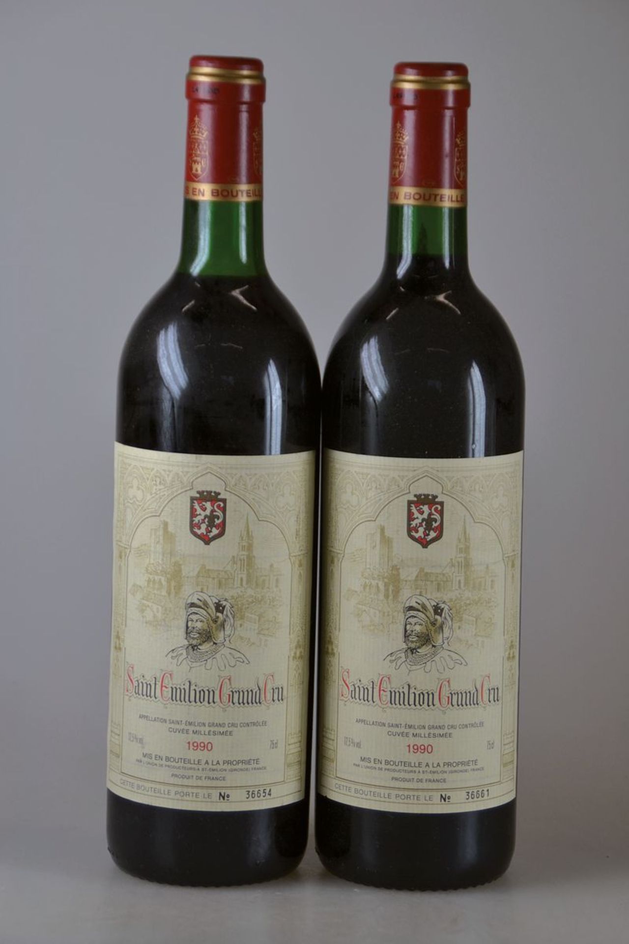 4 Flaschen 1990 Saint Emilion Grand Cru, CuveeMillisimee,