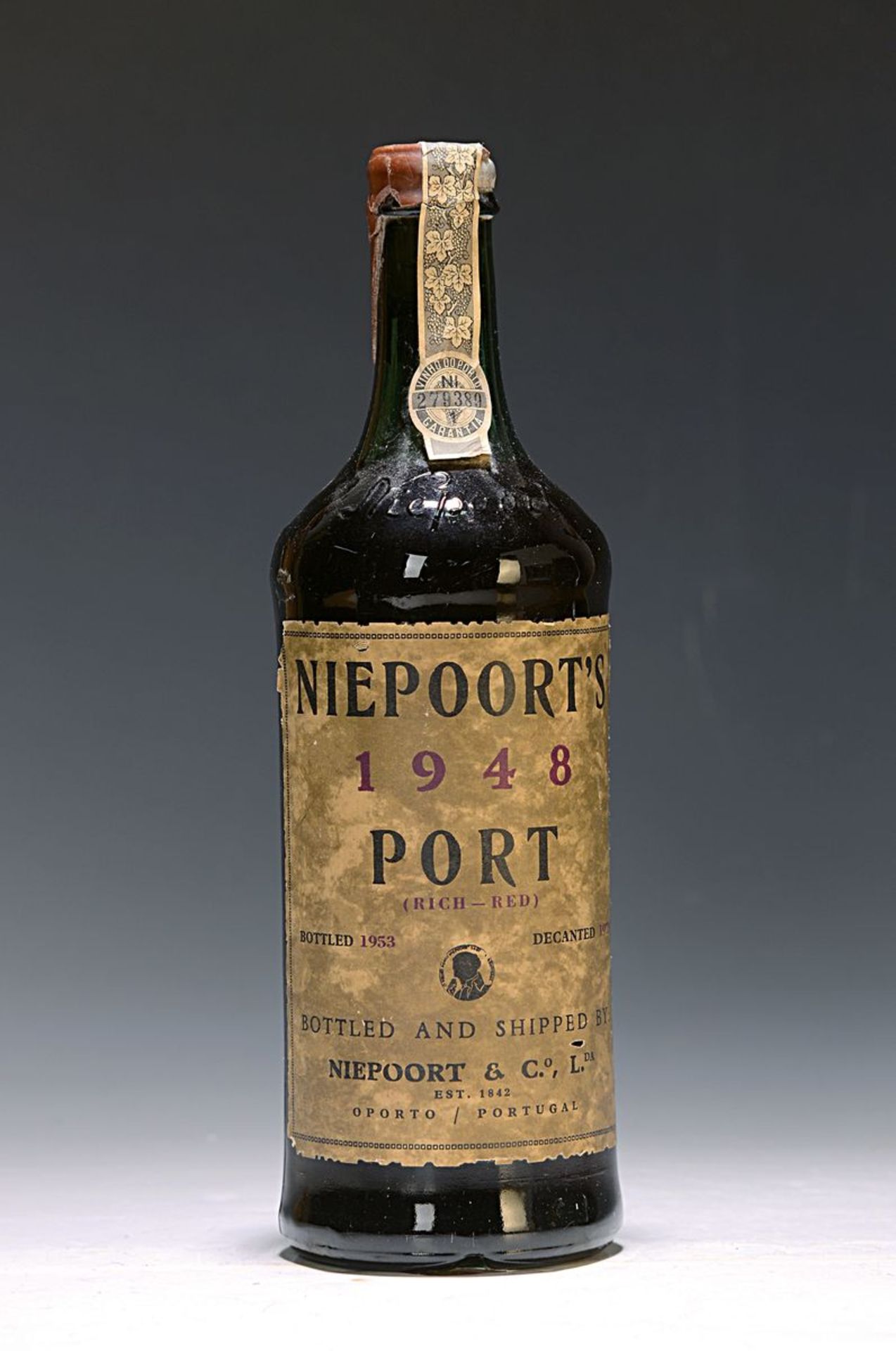 1 Flasche 1948 Niepoort Port,  ca. 750ml, Füllstand high