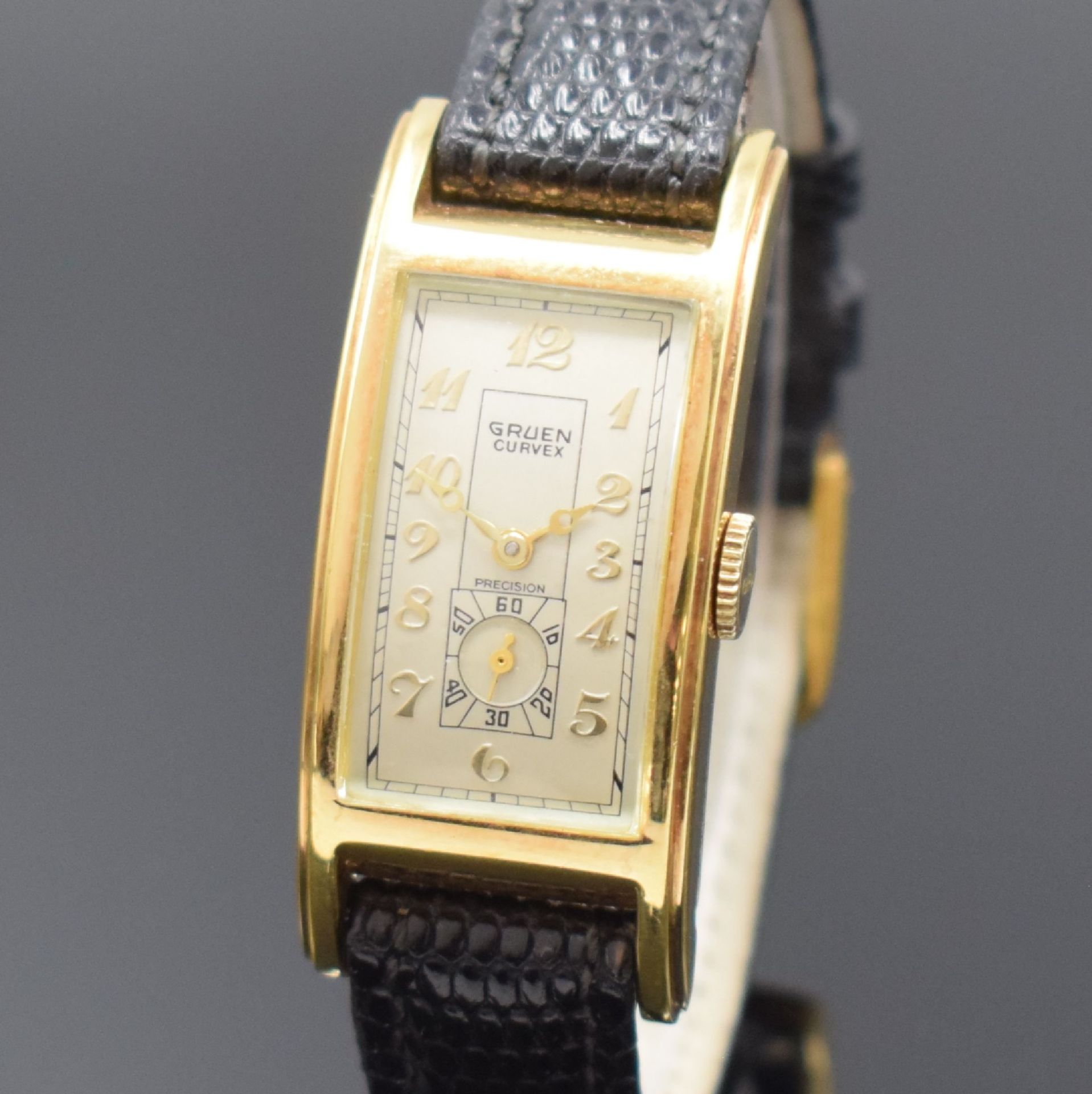 GRUEN Curvex Precision Armbanduhr, Handaufzug, Schweiz - Bild 2 aus 6