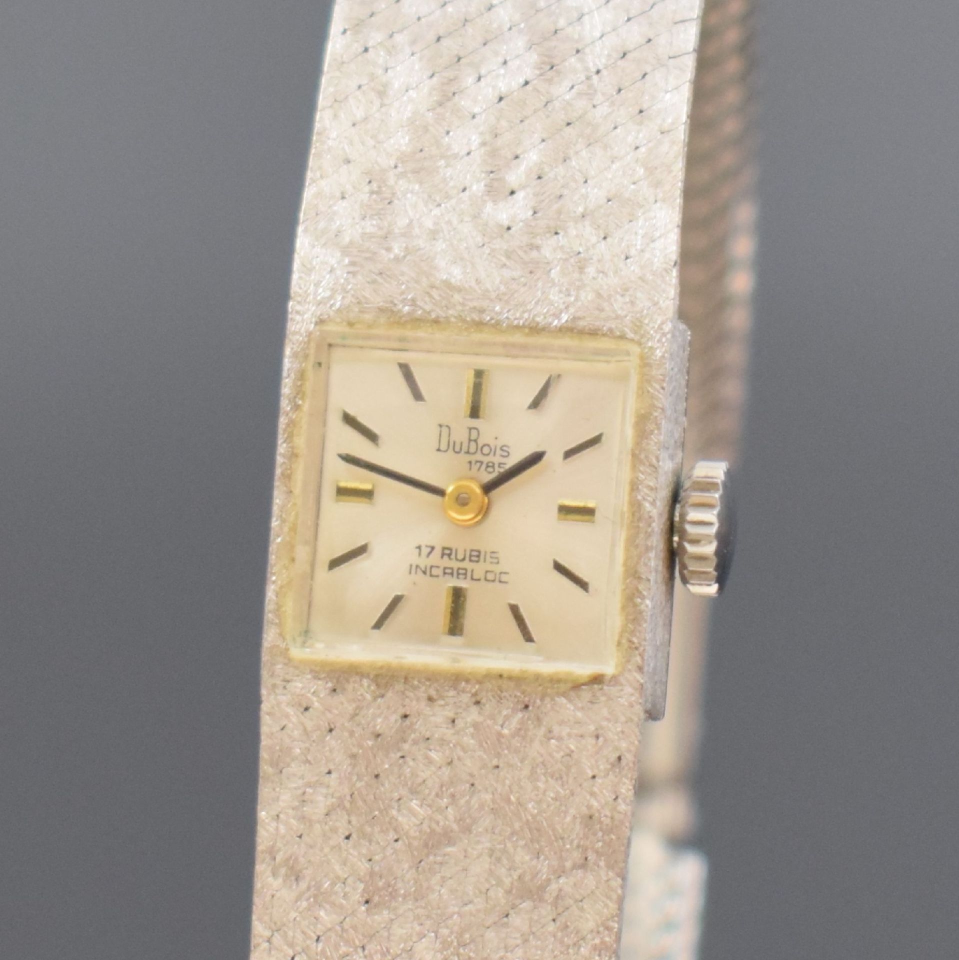 DUBOIS Damenarmbanduhr in WG 750/000, Schweiz um 1965, - Bild 2 aus 5