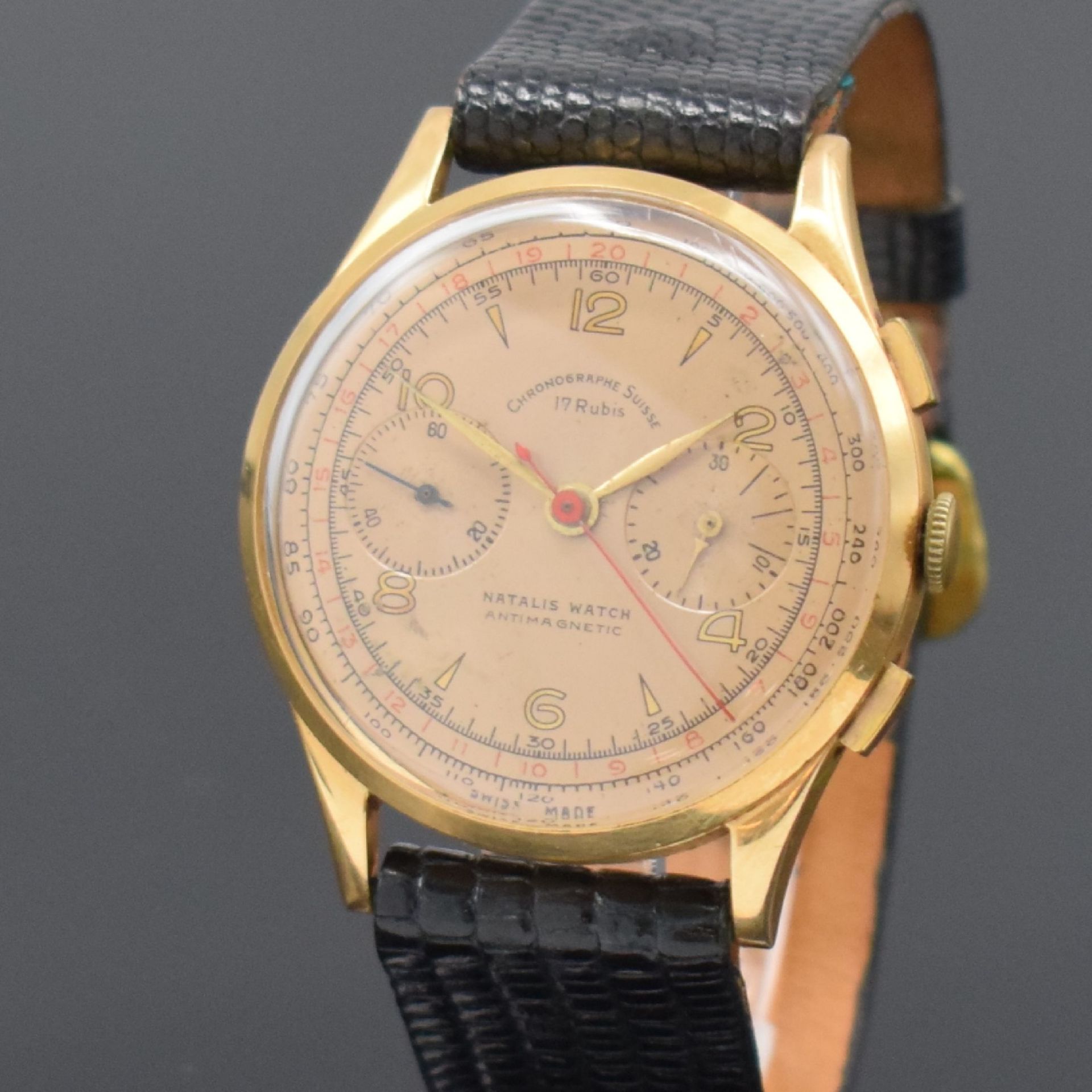 CHRONOGRAPHE SUISSE / NATALIS WATCH Herrenarmbanduhr mit - Bild 2 aus 6