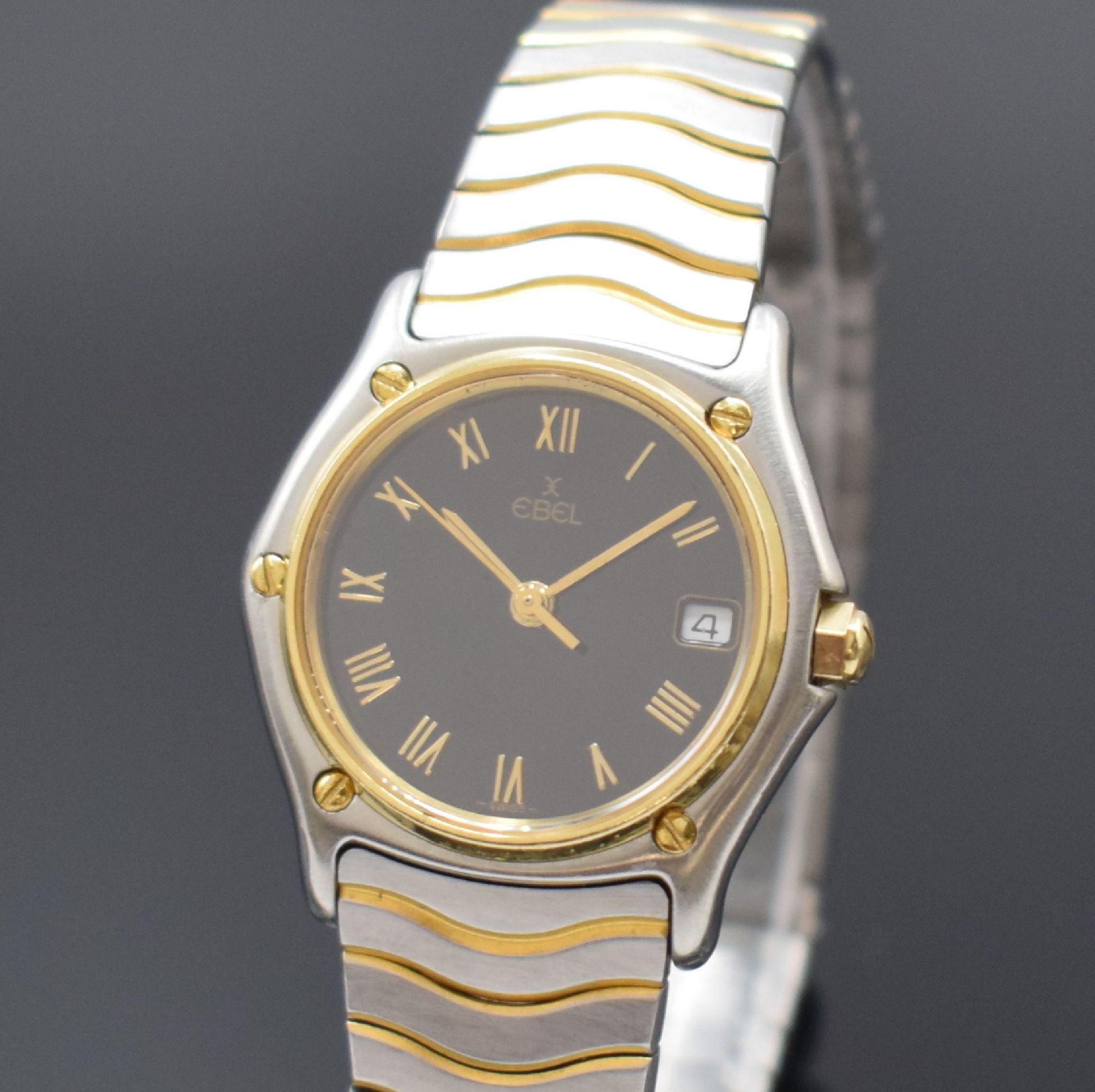 EBEL Damenarmbanduhr Classic Wave in Stahl/Gold Referenz - Bild 2 aus 5