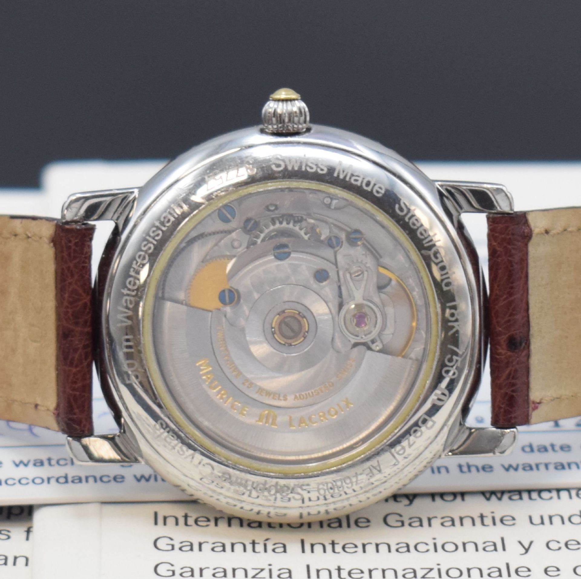 MAURICE LACROIX Phase de Lune Herrenarmbanduhr mit - Bild 5 aus 6