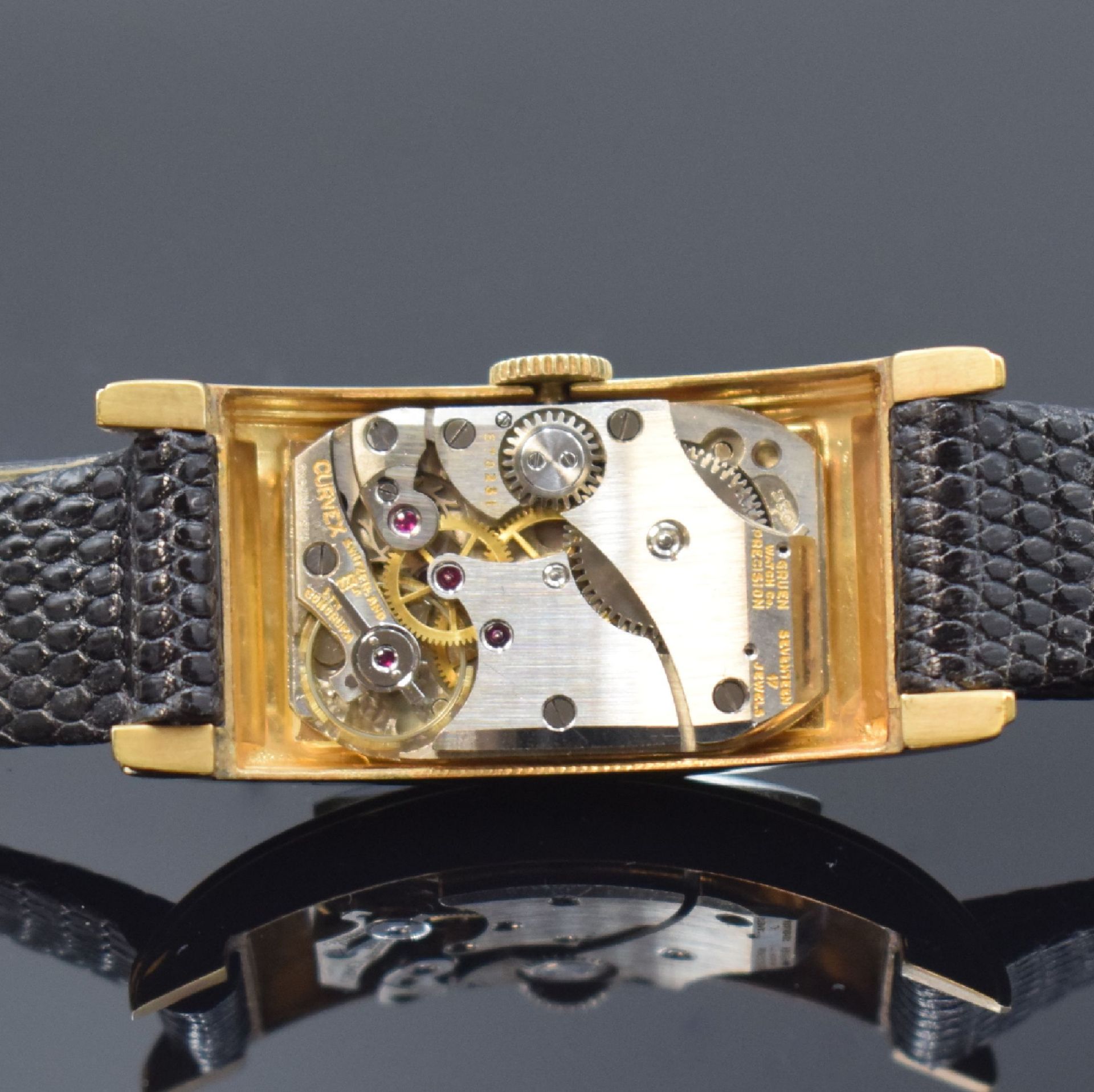 GRUEN Curvex Precision Armbanduhr, Handaufzug, Schweiz - Bild 5 aus 6