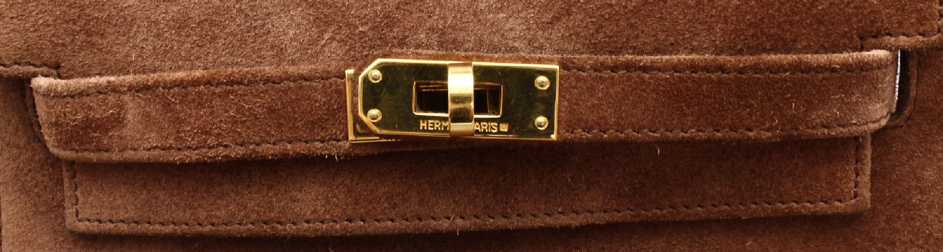 Hermes Mini Kelly Bag, 1993, Noisette Doblis - Image 2 of 8