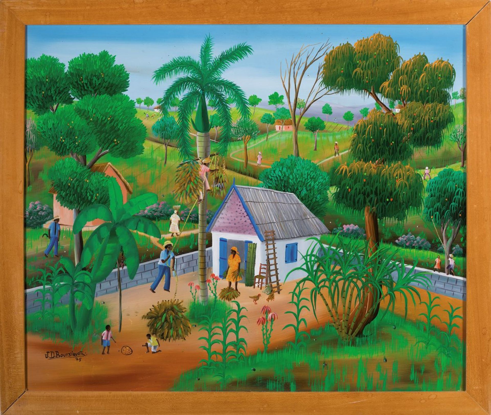 Jean David Bouriquot, geb. 1949, zeitgen. Maler aus Haiti, - Bild 6 aus 6
