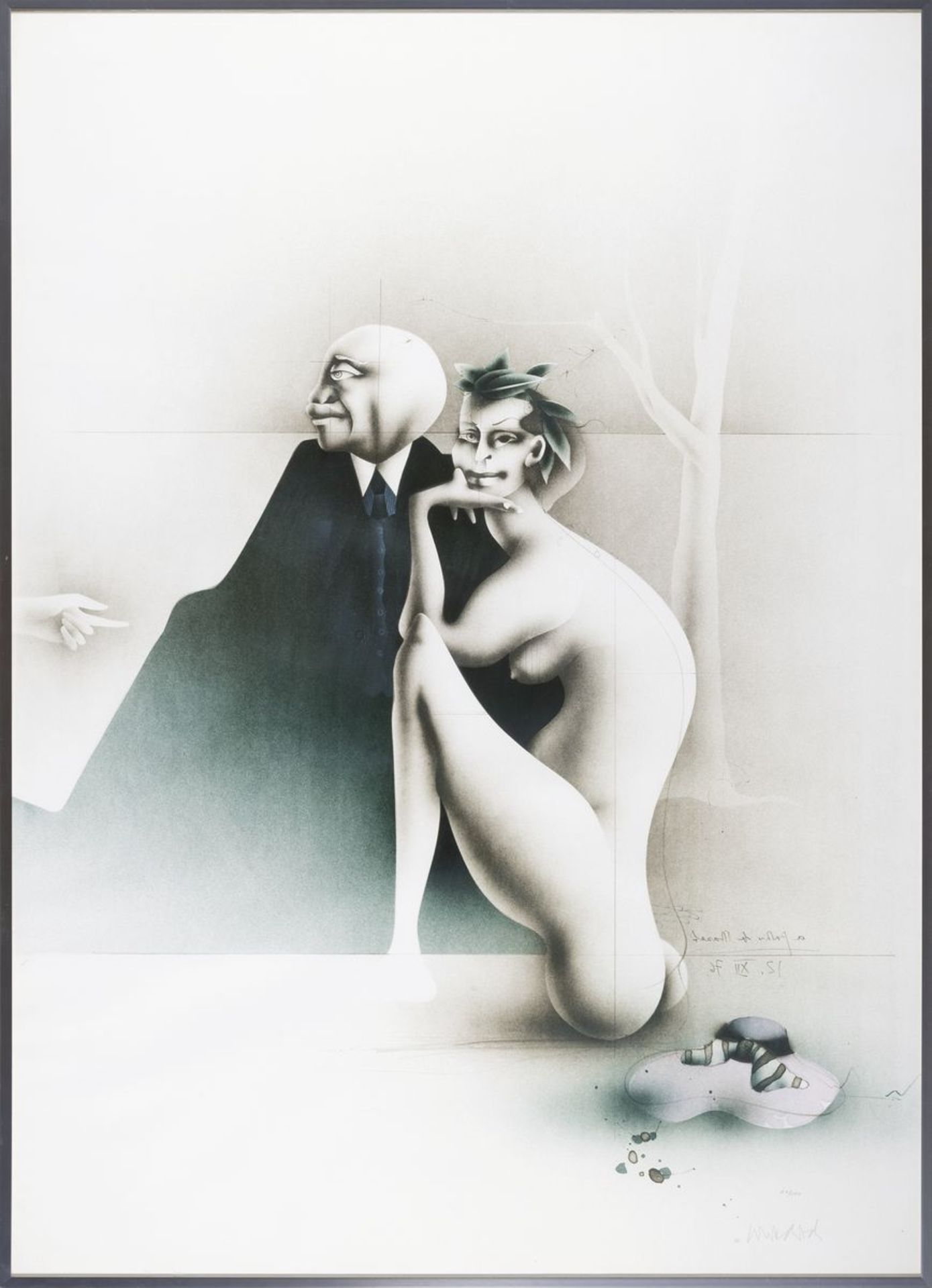 Paul Wunderlich, 1927-2010,  Farblithographie von 1976, - Bild 4 aus 4