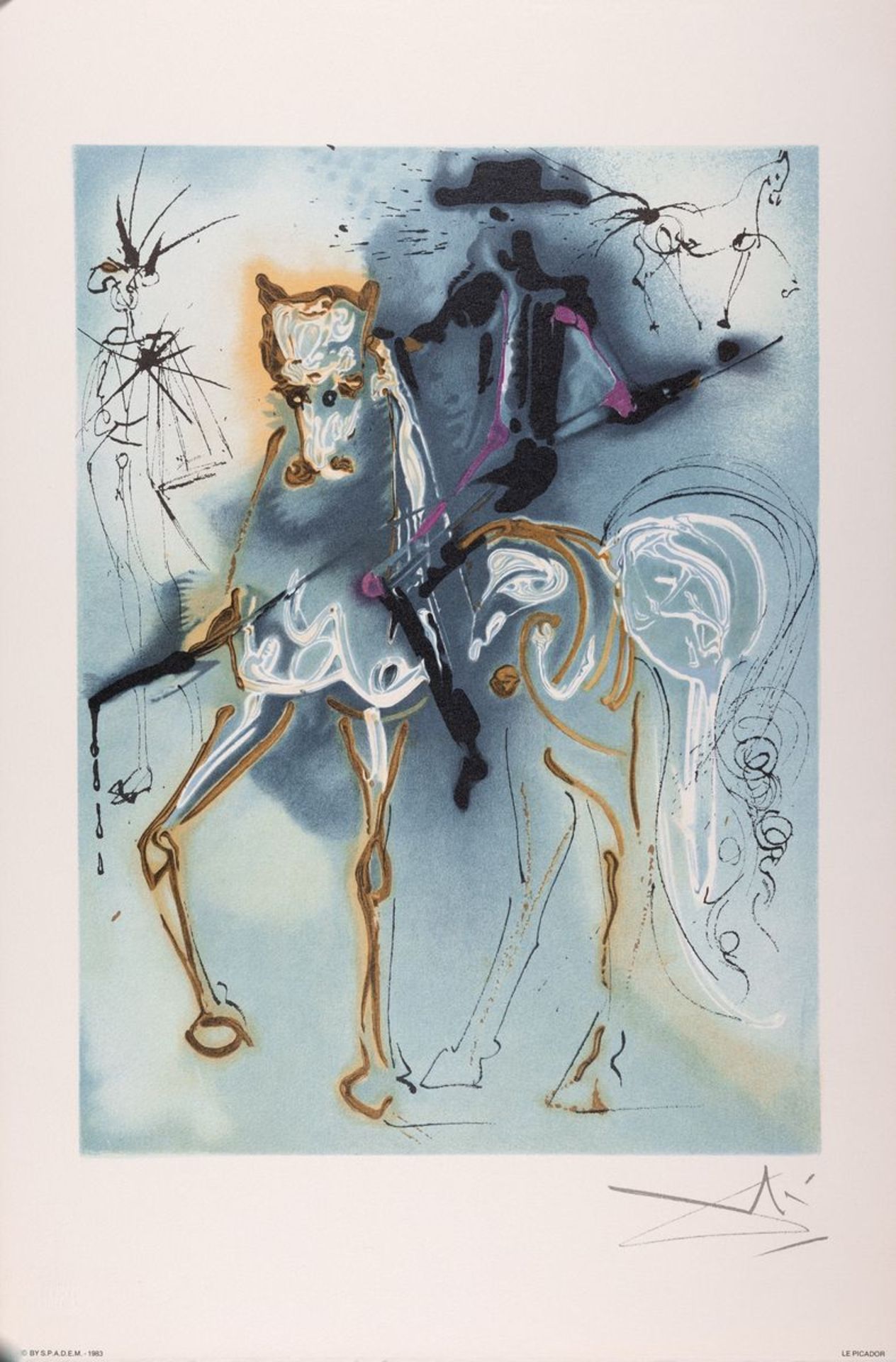 Salvador Dali (nach), 1904-1989,  4 Farblithographien auf - Bild 5 aus 5