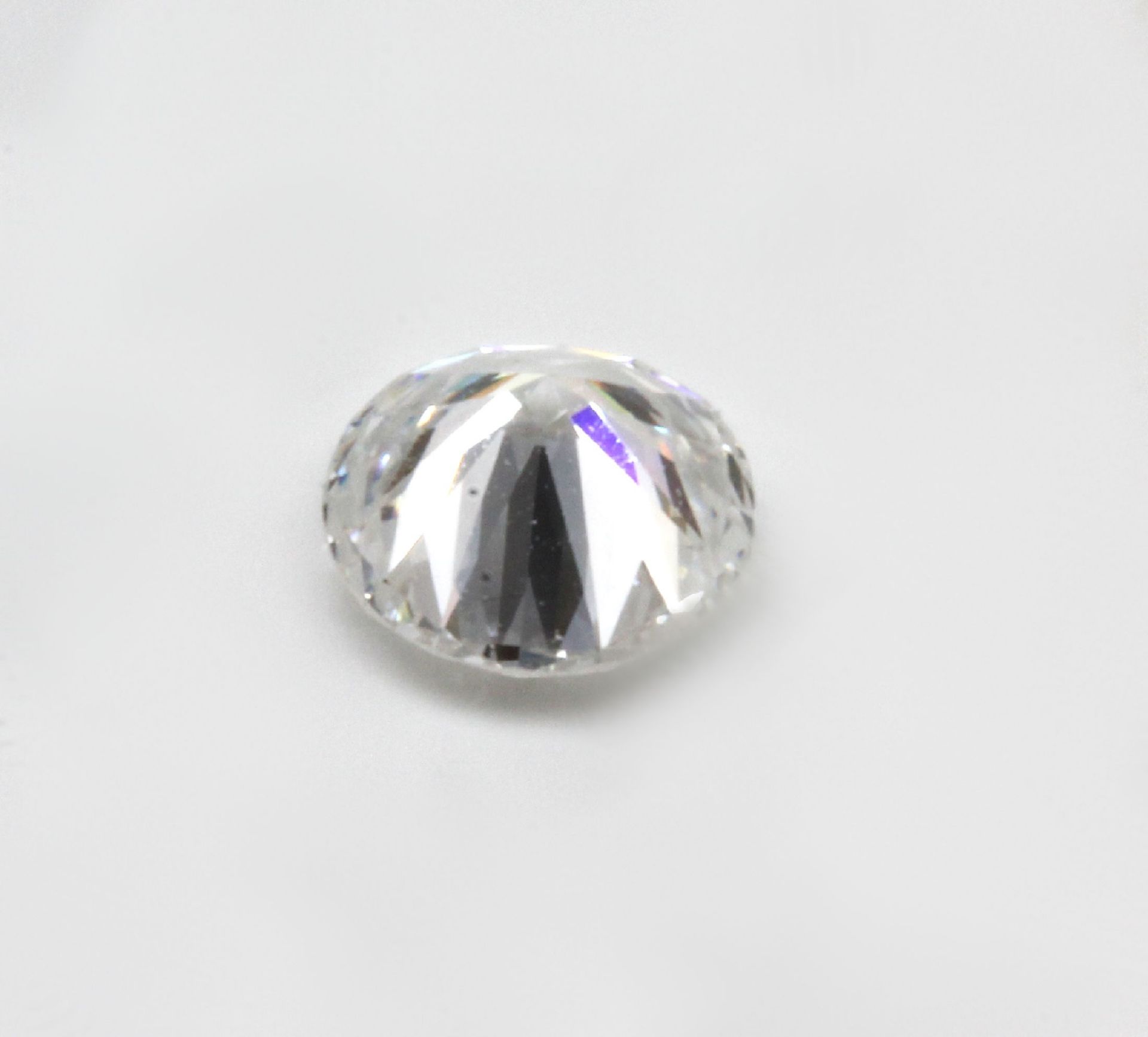 Loser Brillant 0.53 ct feines Weiß-Weiß/vvs Schätzpreis: - Bild 2 aus 2