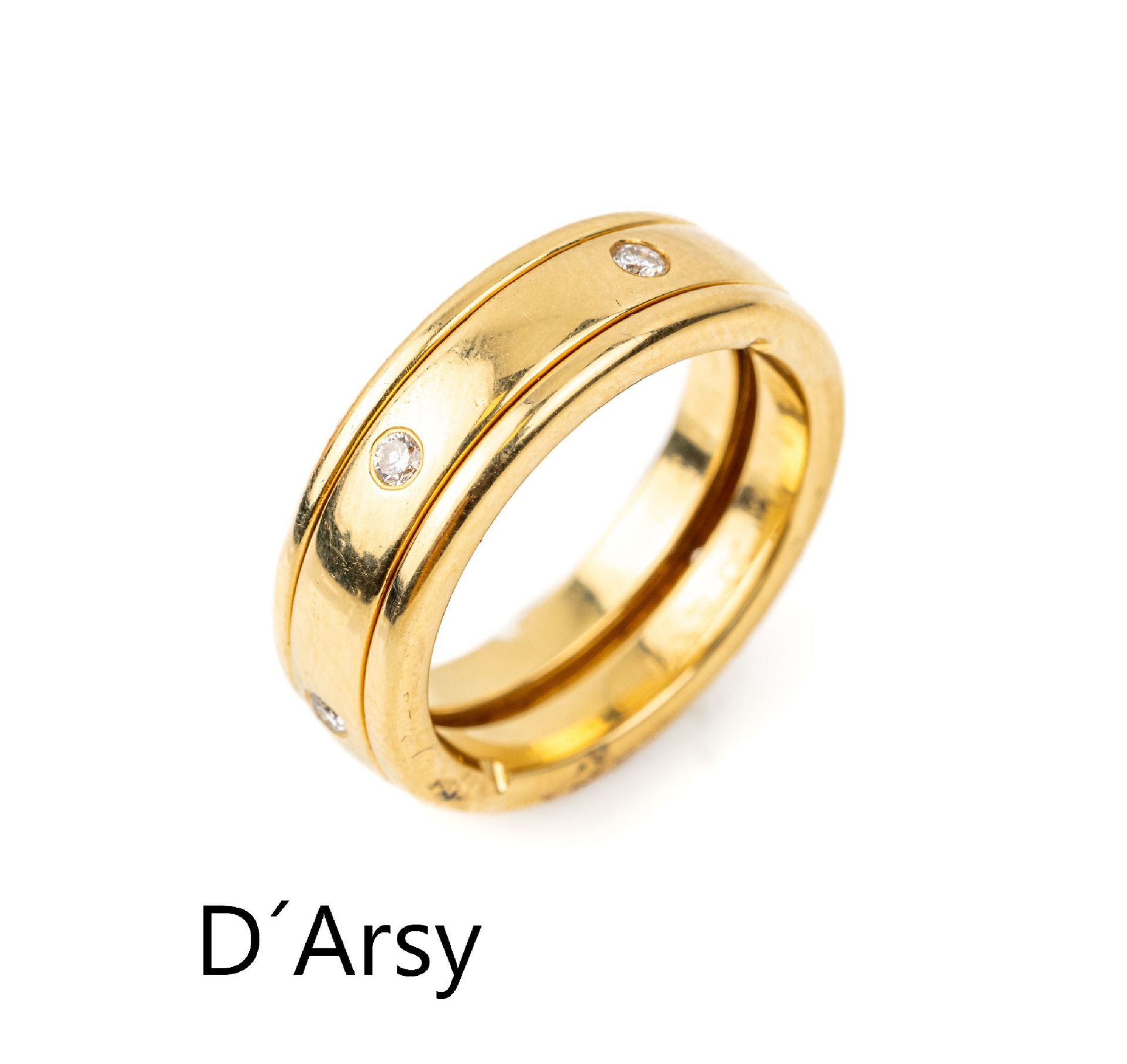 18 kt Gold D'ARSY Brillant-Ring,   GG 750/000, 6
