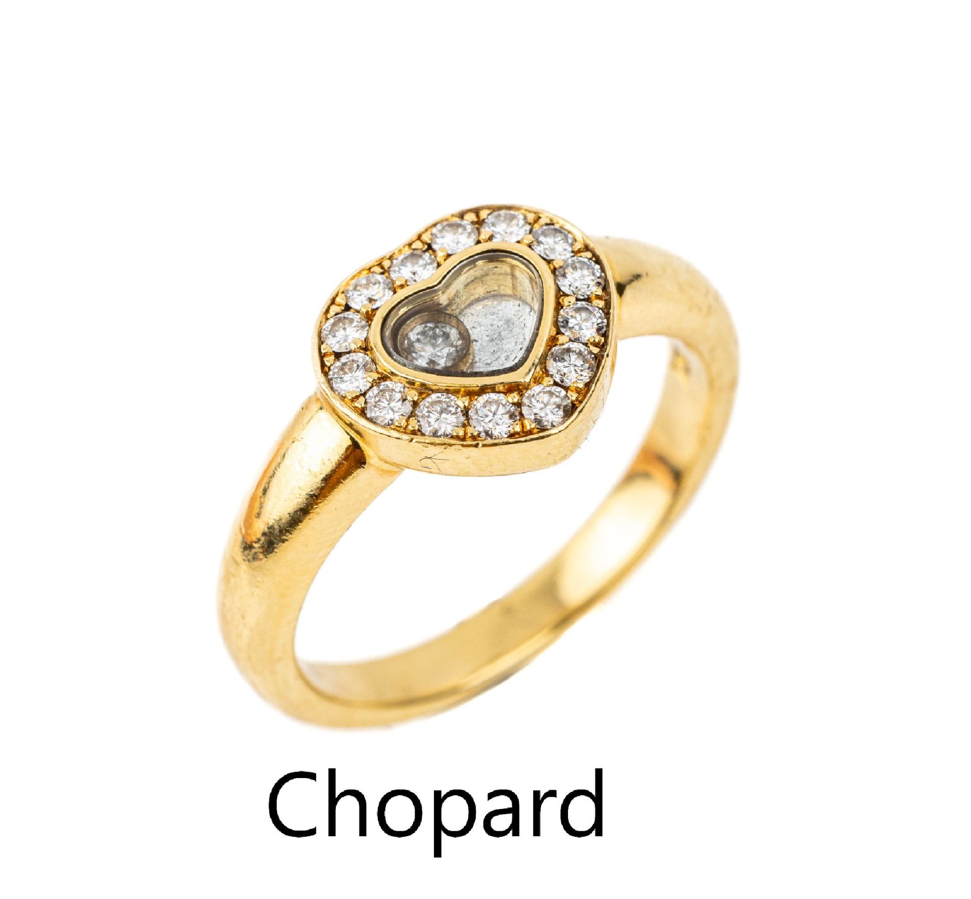 CHOPARD 18 kt Gold Ring mit Brillanten,   GG 750/000,