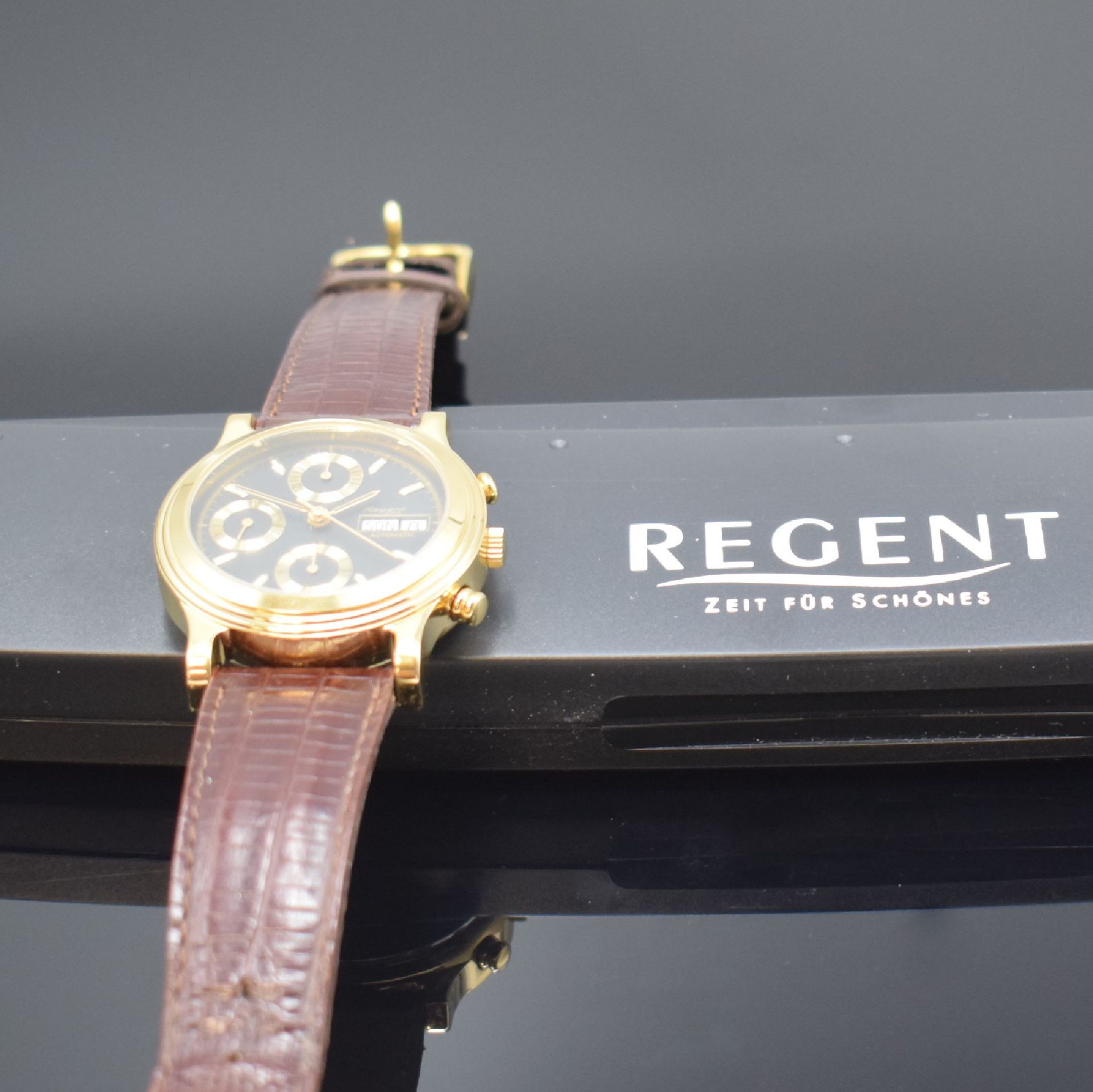 REGENT Armbandchronograph, Automatik, Schweiz um 1990, - Image 5 of 5