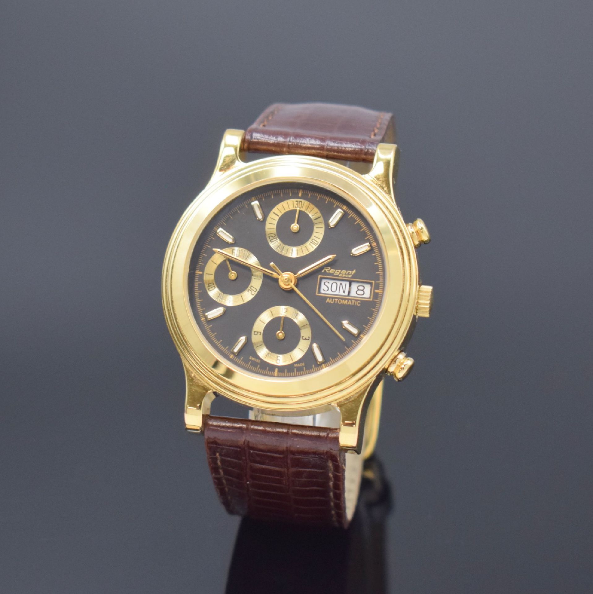 REGENT Armbandchronograph, Automatik, Schweiz um 1990,