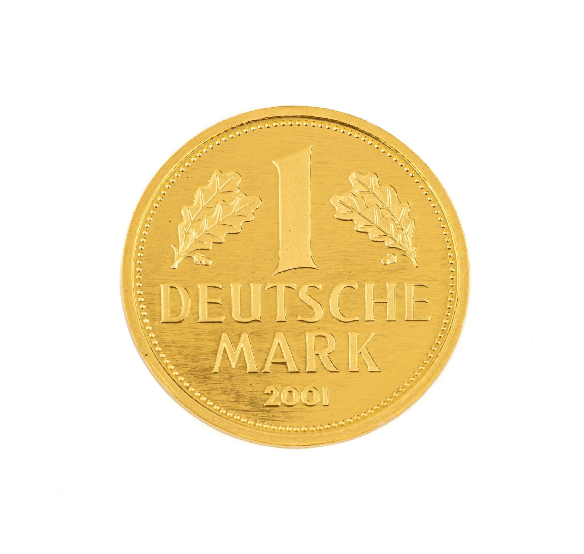 Goldmünze 1 Deutsche Mark,   Deutschland 2001, sogn.