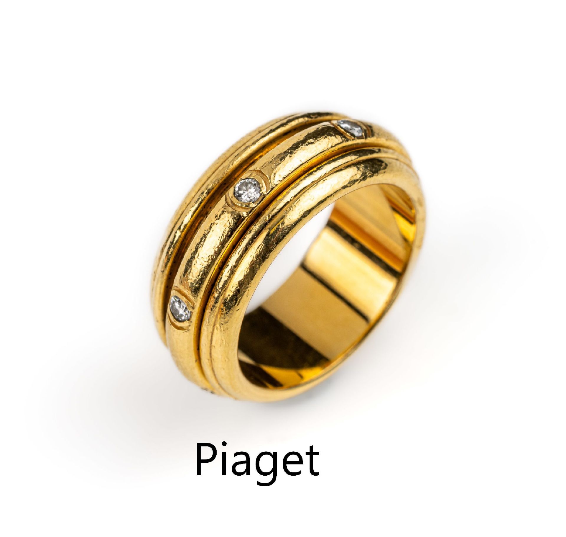 18 kt Gold PIAGET Brillant-Ring,   GG 750/000, mittlere