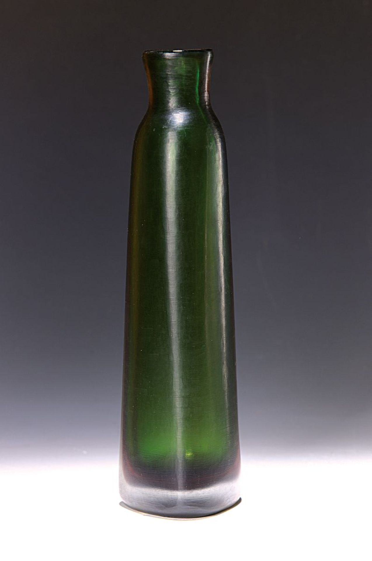 Gravierte Flasche/Vase, Venini, um 1950,  farbloses