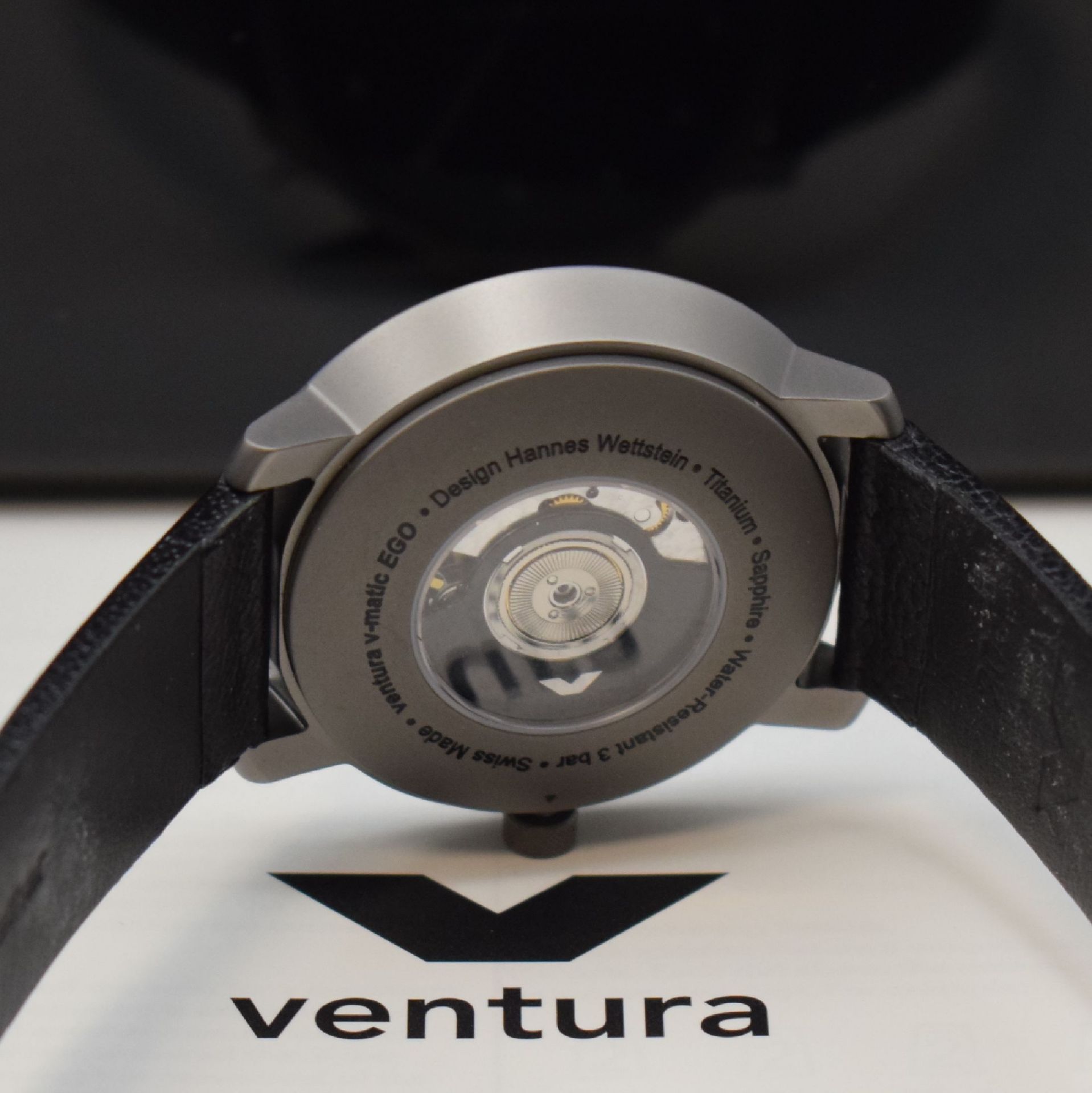 VENTURA / Hannes Wettstein Design-Armbanduhr in Titan, - Image 5 of 5