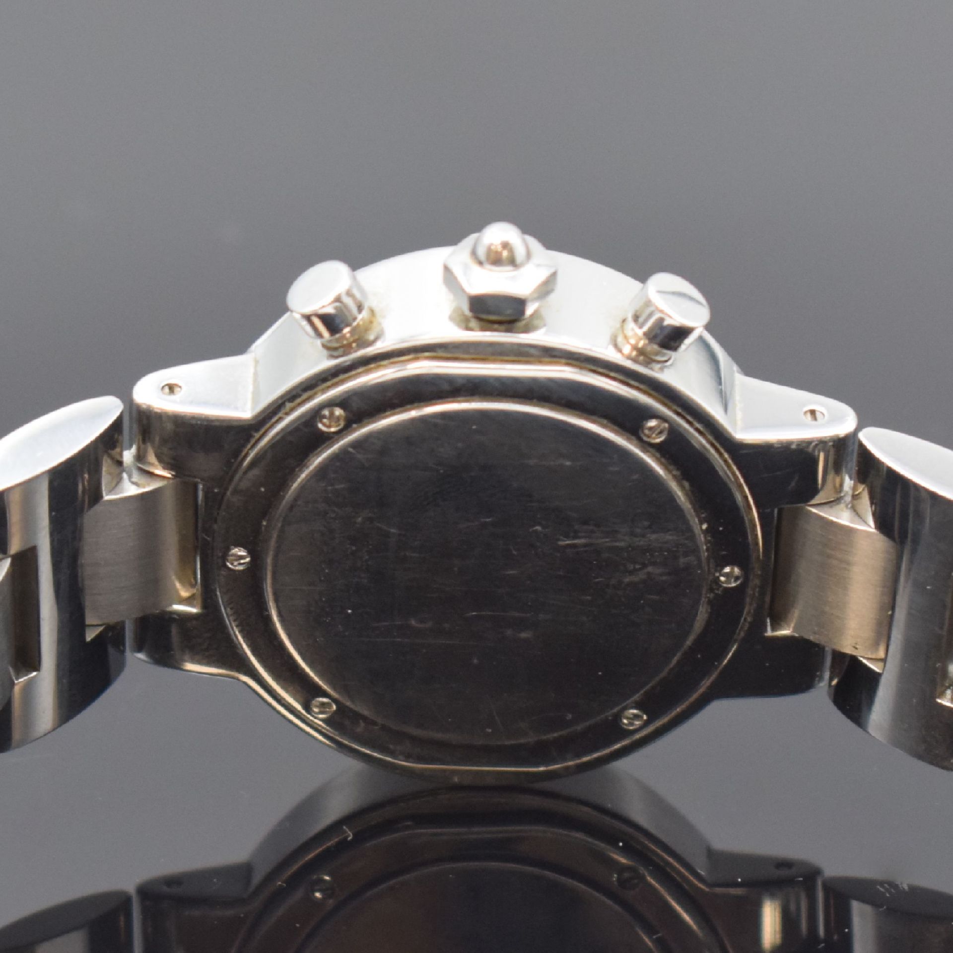 CHAUMET Herrenarmbanduhr mit Chronograph in Stahl, - Bild 5 aus 5