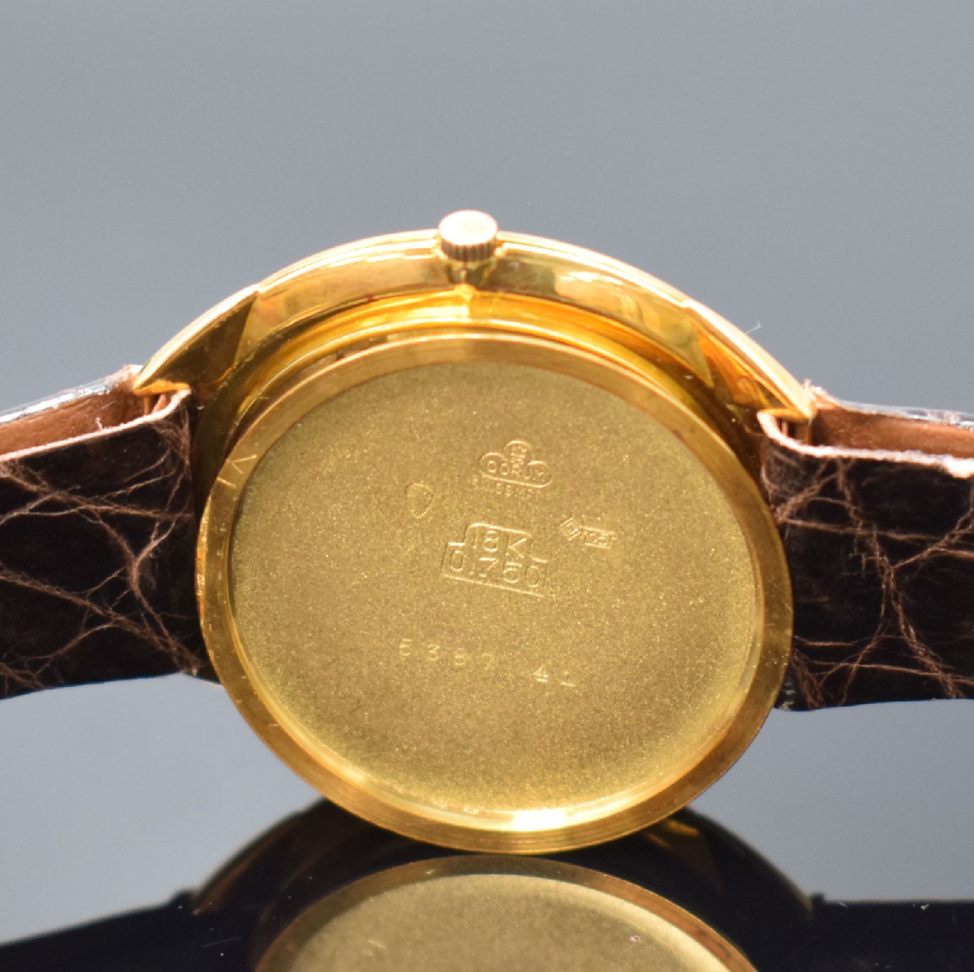 CORUM Armbanduhr in GG 750/000, Schweiz um 1960, - Image 6 of 6