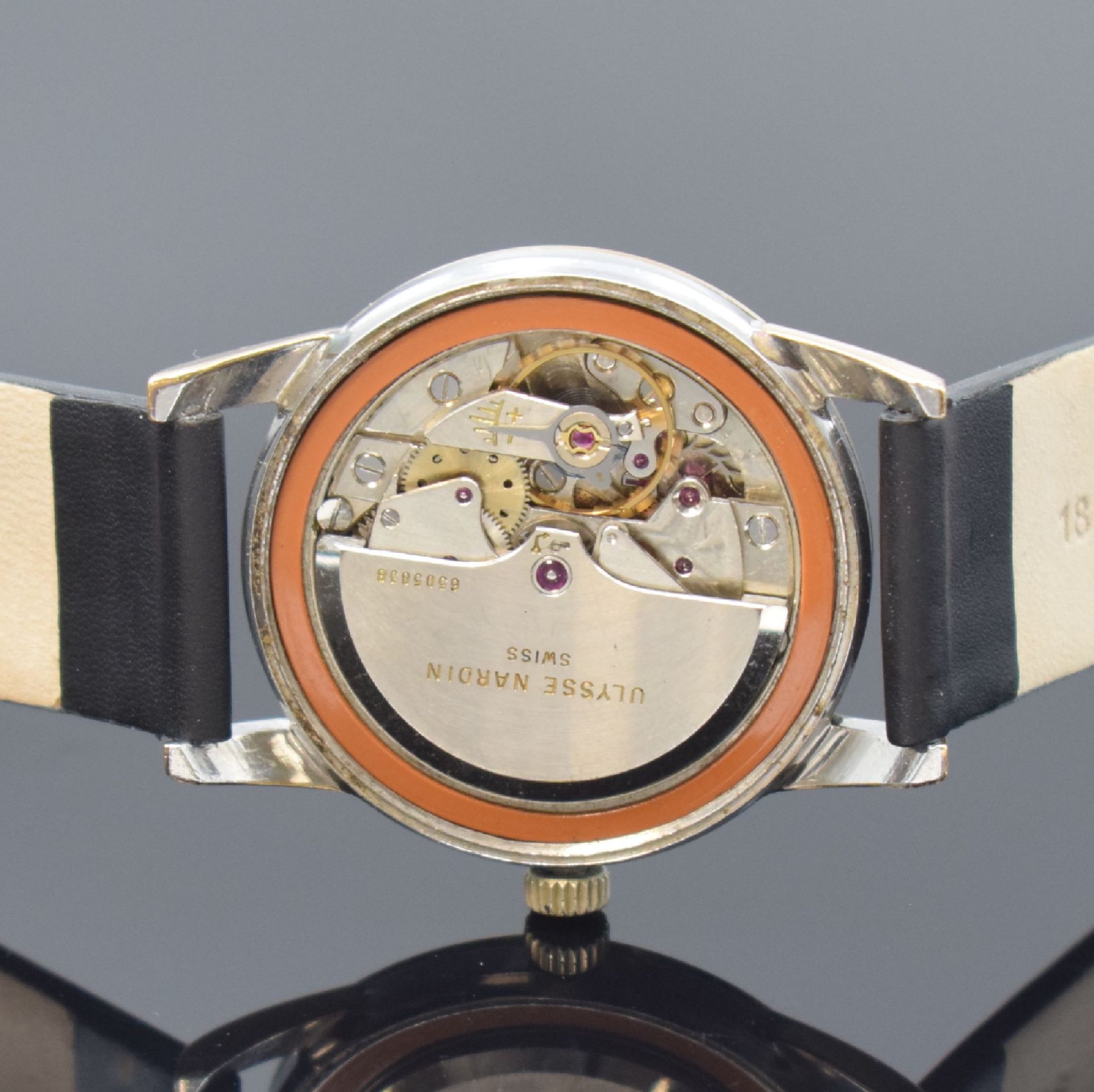 ULYSSE NARDIN Herrenarmbanduhr, Schweiz um 1960, - Image 6 of 7