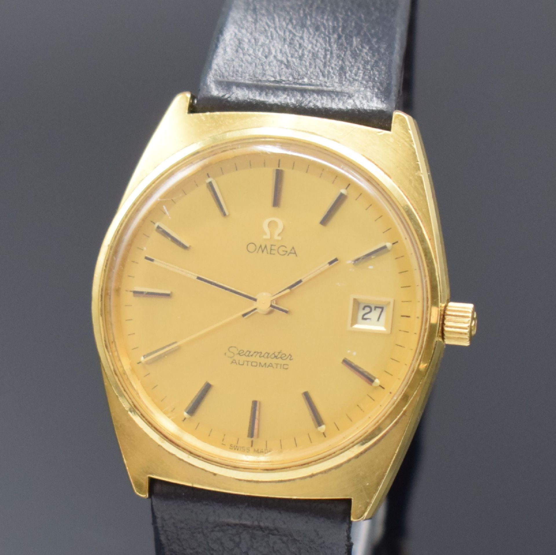 OMEGA Seamaster vergoldete Herrenarmbanduhr Referenz - Bild 2 aus 8