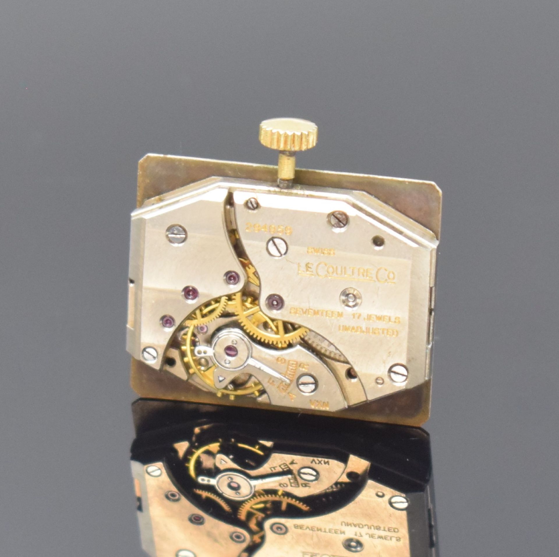 LeCoultre 10k Gold filled Armbanduhr, Schweiz/USA um - Image 5 of 6