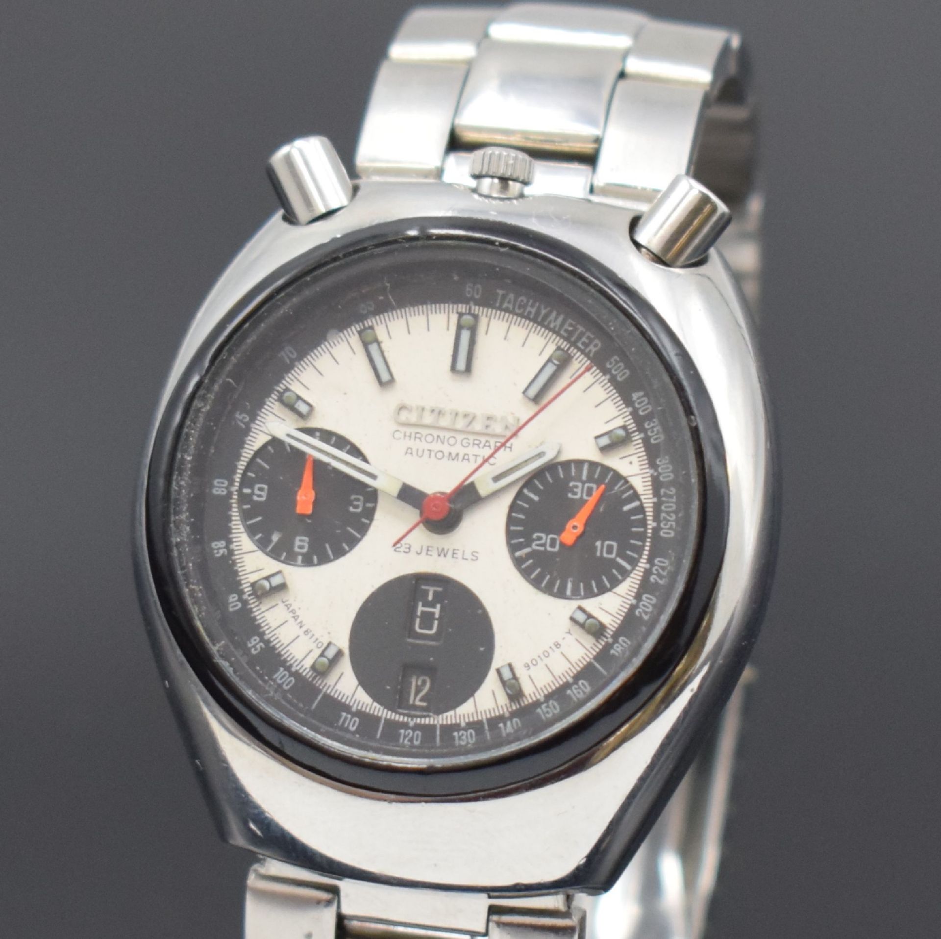 CITIZEN Armbandchronograph mit Flyback sog. Bullhead - Image 2 of 6