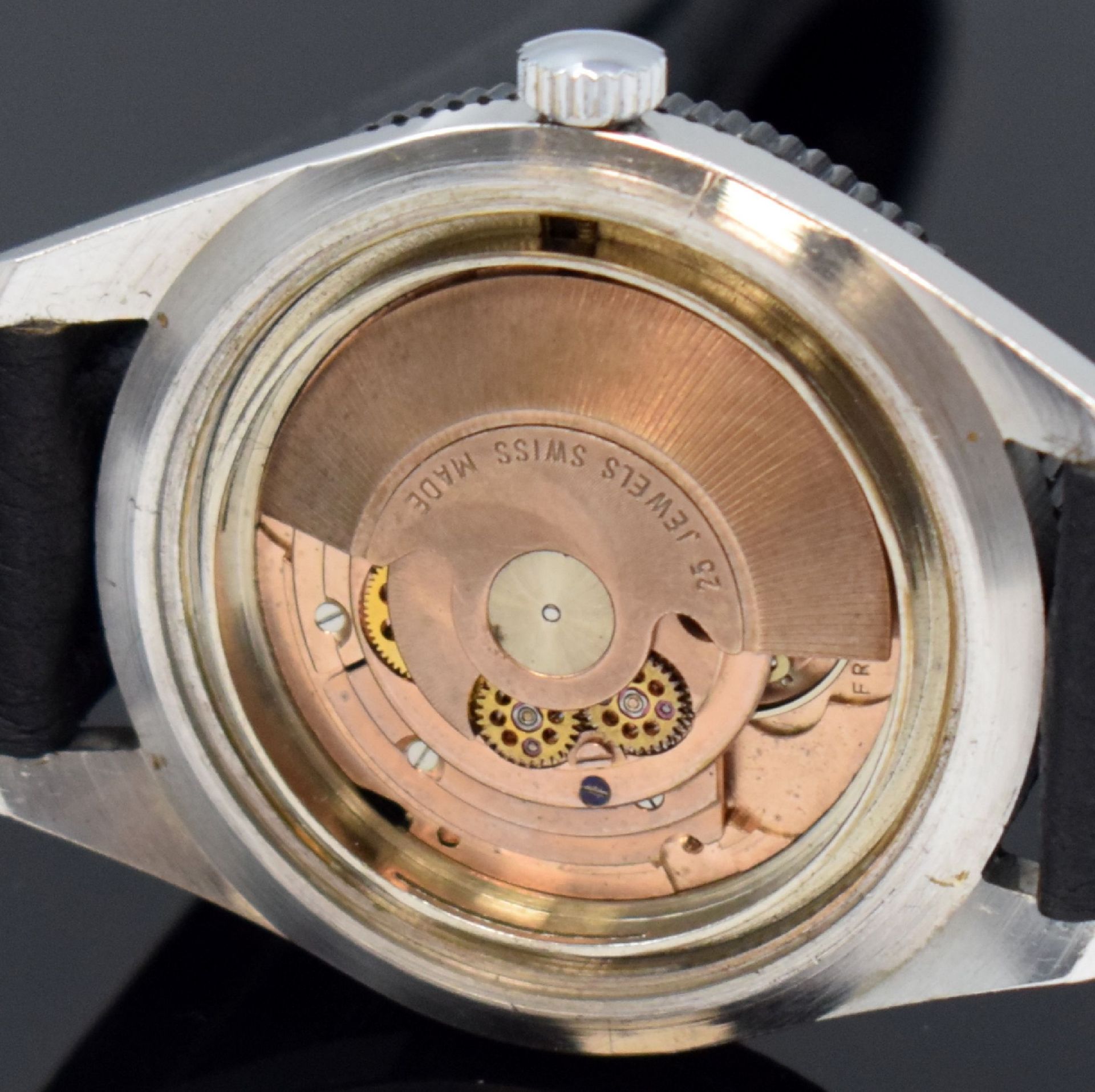 PRECIMAX gut erhaltene Herrenarmbanduhr 37,5 mm, Schweiz - Bild 11 aus 13
