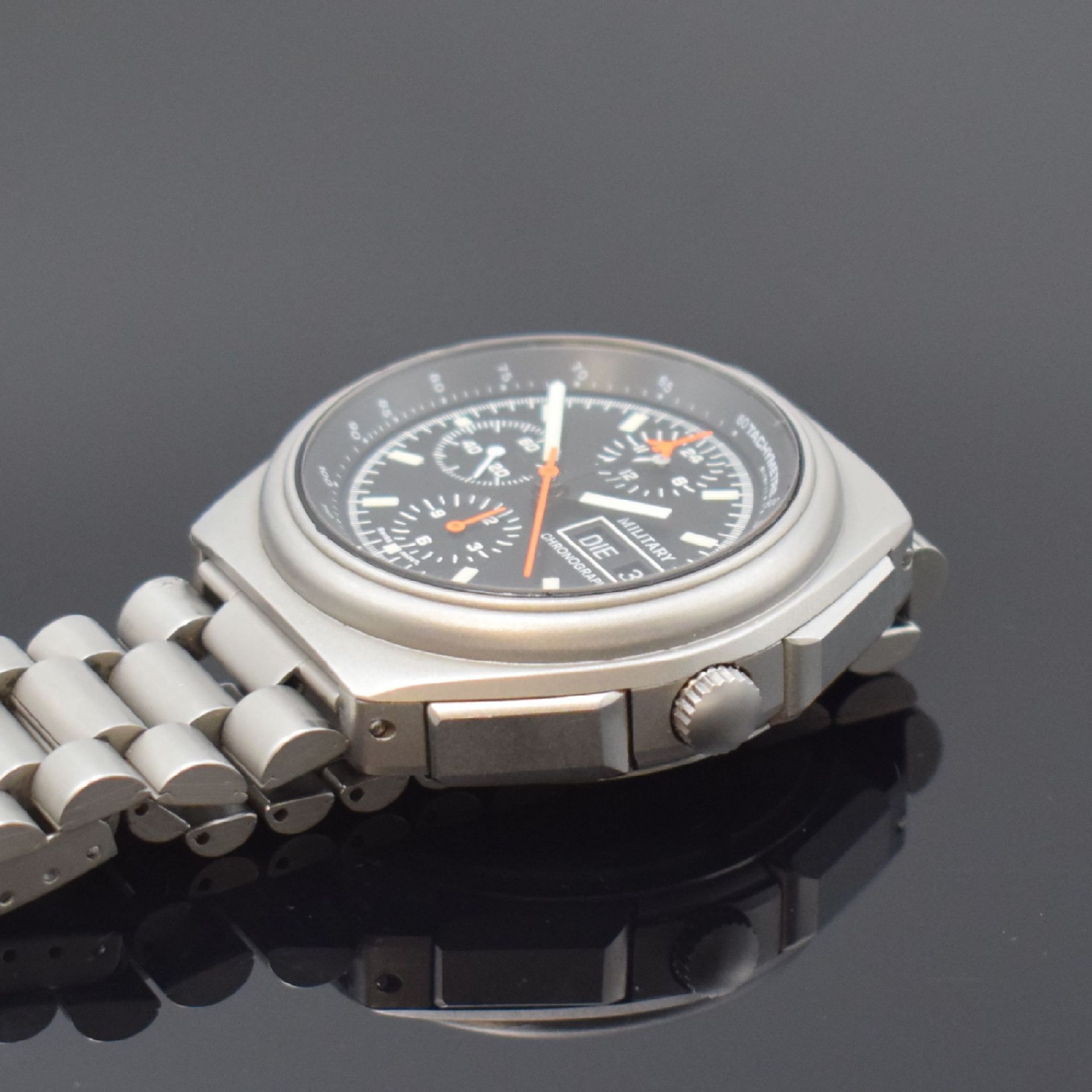 TUTIMA Military Armbandchronograph in Stahl/ Stahlband, - Image 4 of 5