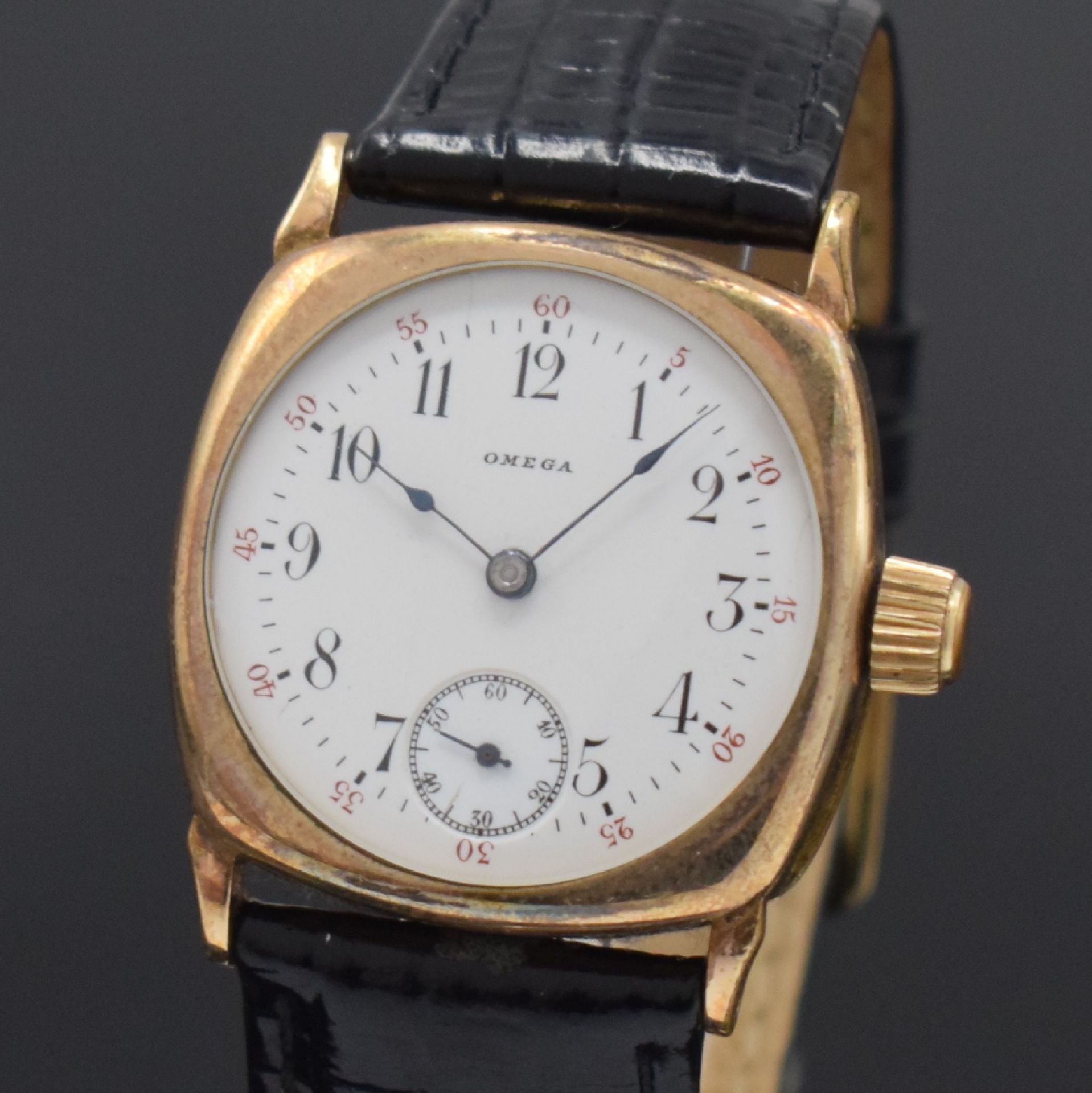 OMEGA frühe vergoldete Armbanduhr für den amerikanischen - Image 2 of 6