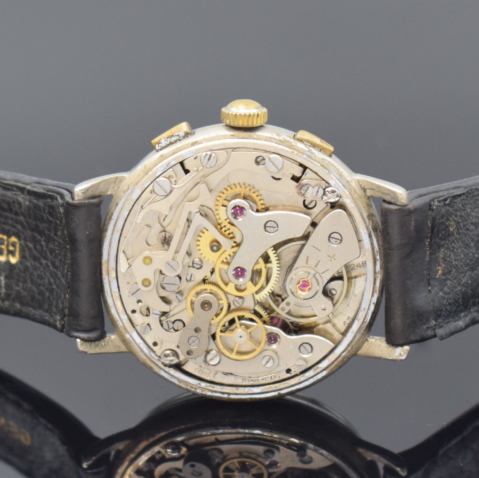 ORATOR Armbandchronograph, Schweiz um 1950, Handaufzug, - Image 5 of 5