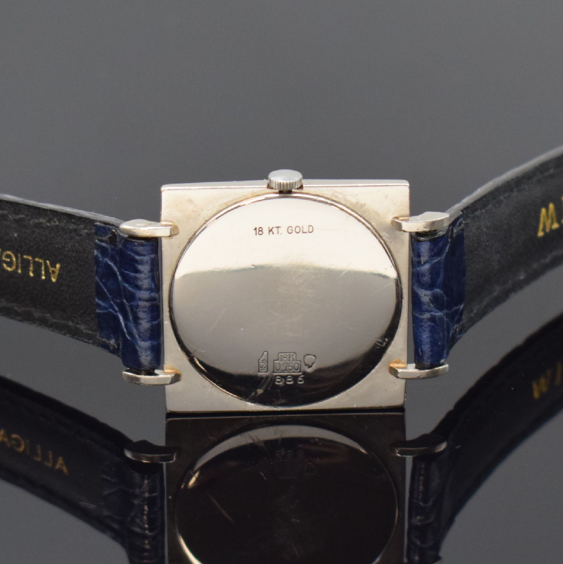 JULES JÜRGENSEN Armbanduhr in WG 750/000, Schweiz 1960er - Image 4 of 6