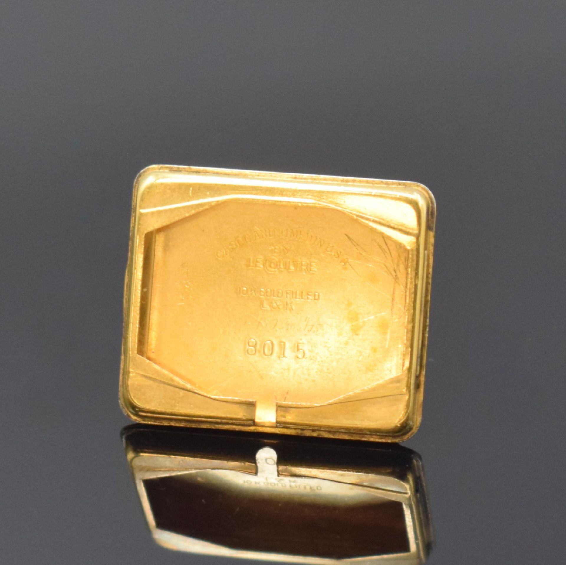 LeCoultre 10k Gold filled Armbanduhr, Schweiz/USA um - Image 6 of 6
