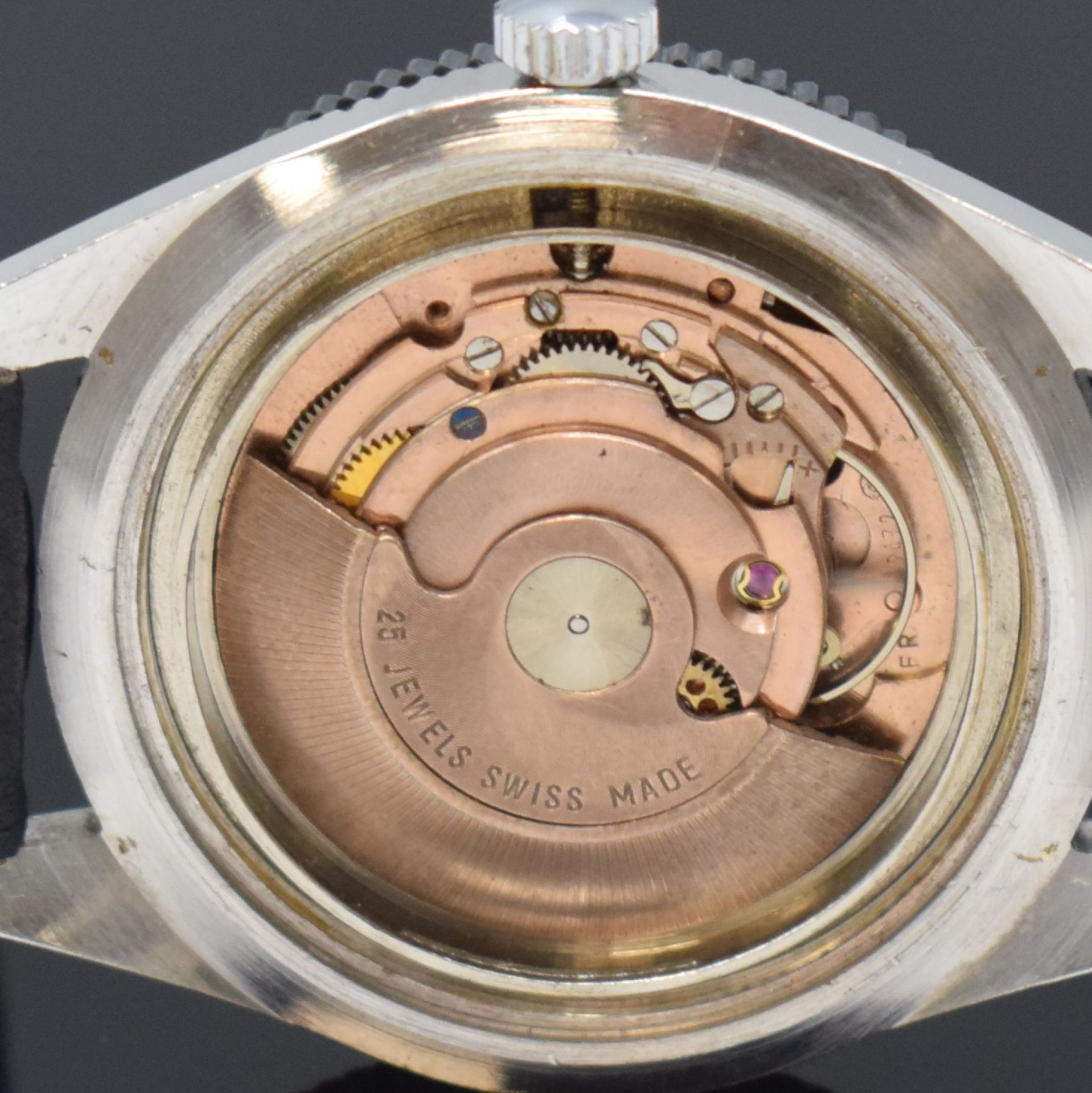 PRECIMAX gut erhaltene Herrenarmbanduhr 37,5 mm, Schweiz - Bild 12 aus 13