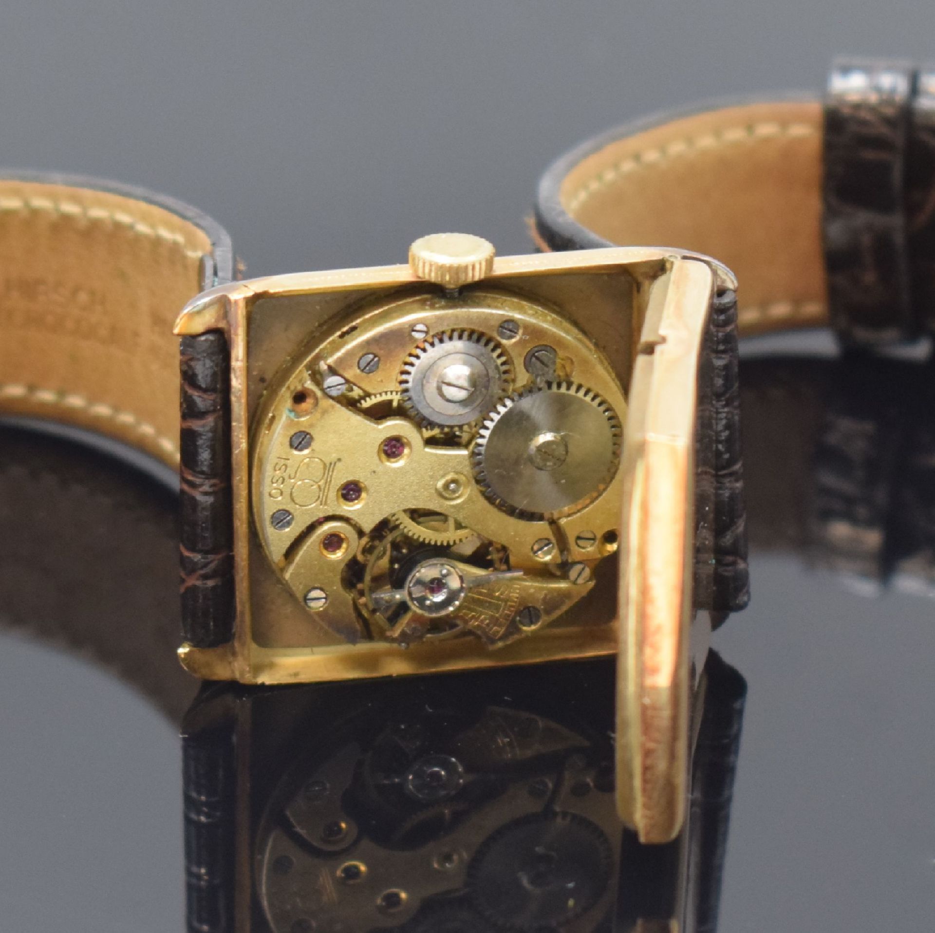 Frühe Armbanduhr in GG 585/000, Schweiz um 1920, - Bild 5 aus 5