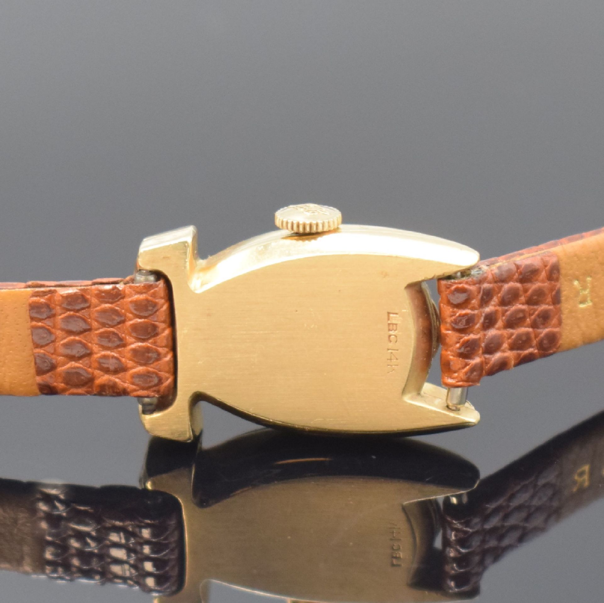 LeCoultre seltene Damenarmbanduhr in Form einer Schleife - Image 4 of 6