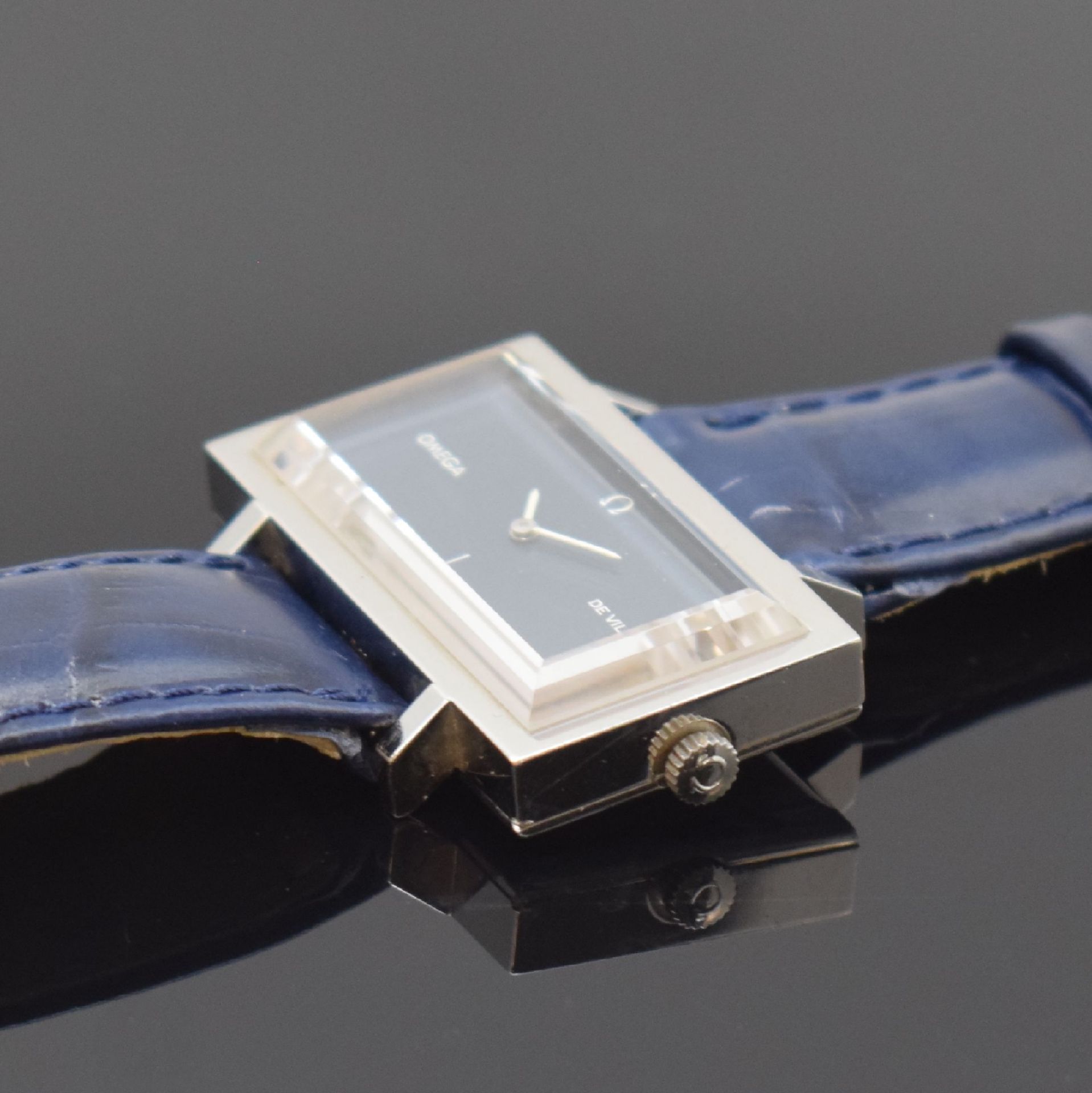 OMEGA De Ville rechteckige Armbanduhr, Schweiz um 1973, - Bild 3 aus 4