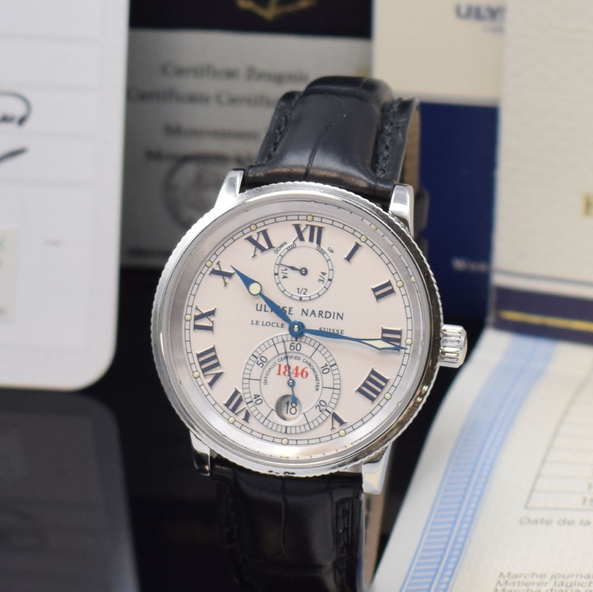 ULYSSE NARDIN Marine 1846 Armbandchronometer Referenz - Image 2 of 6