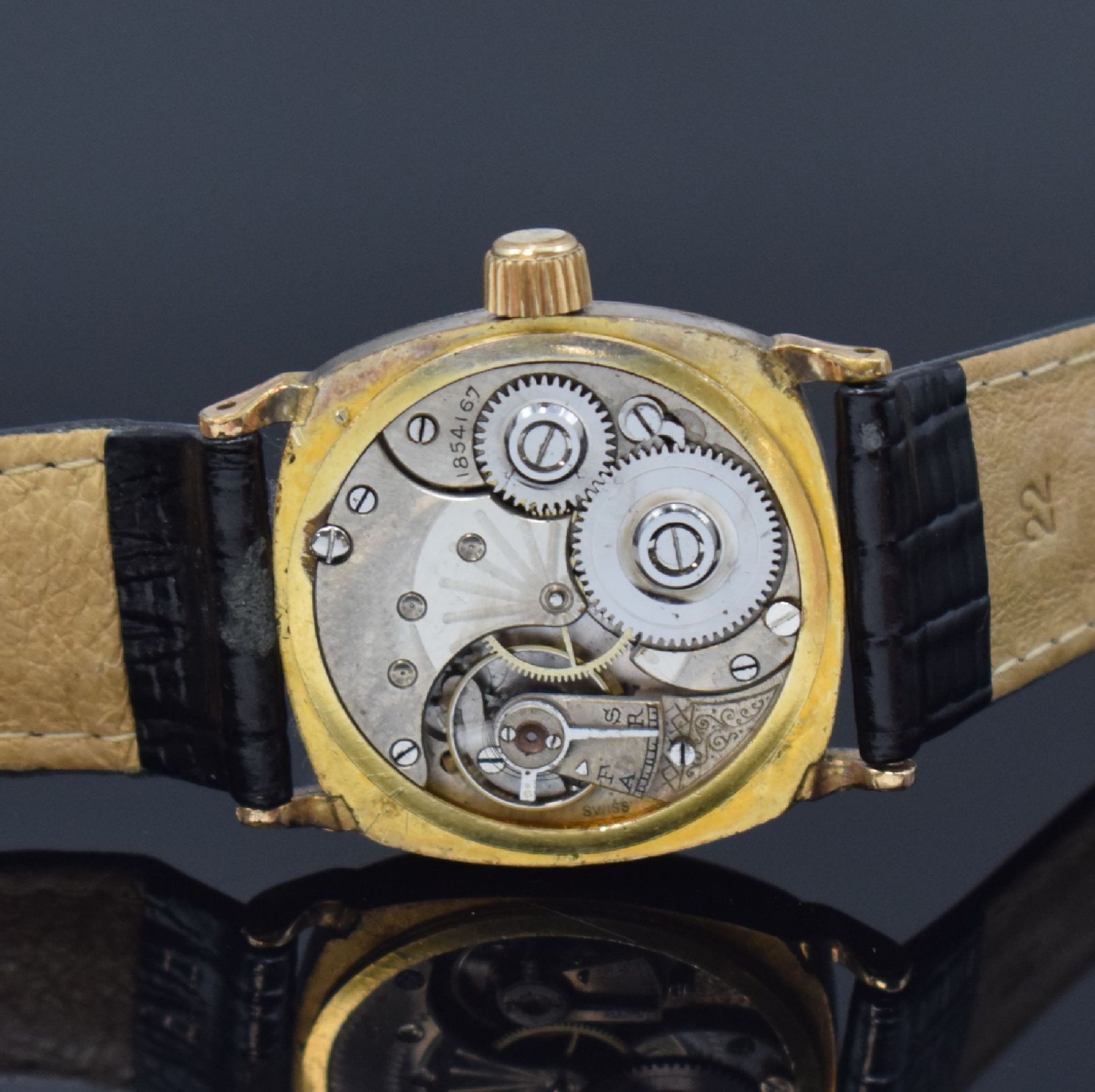 OMEGA frühe vergoldete Armbanduhr für den amerikanischen - Image 5 of 6