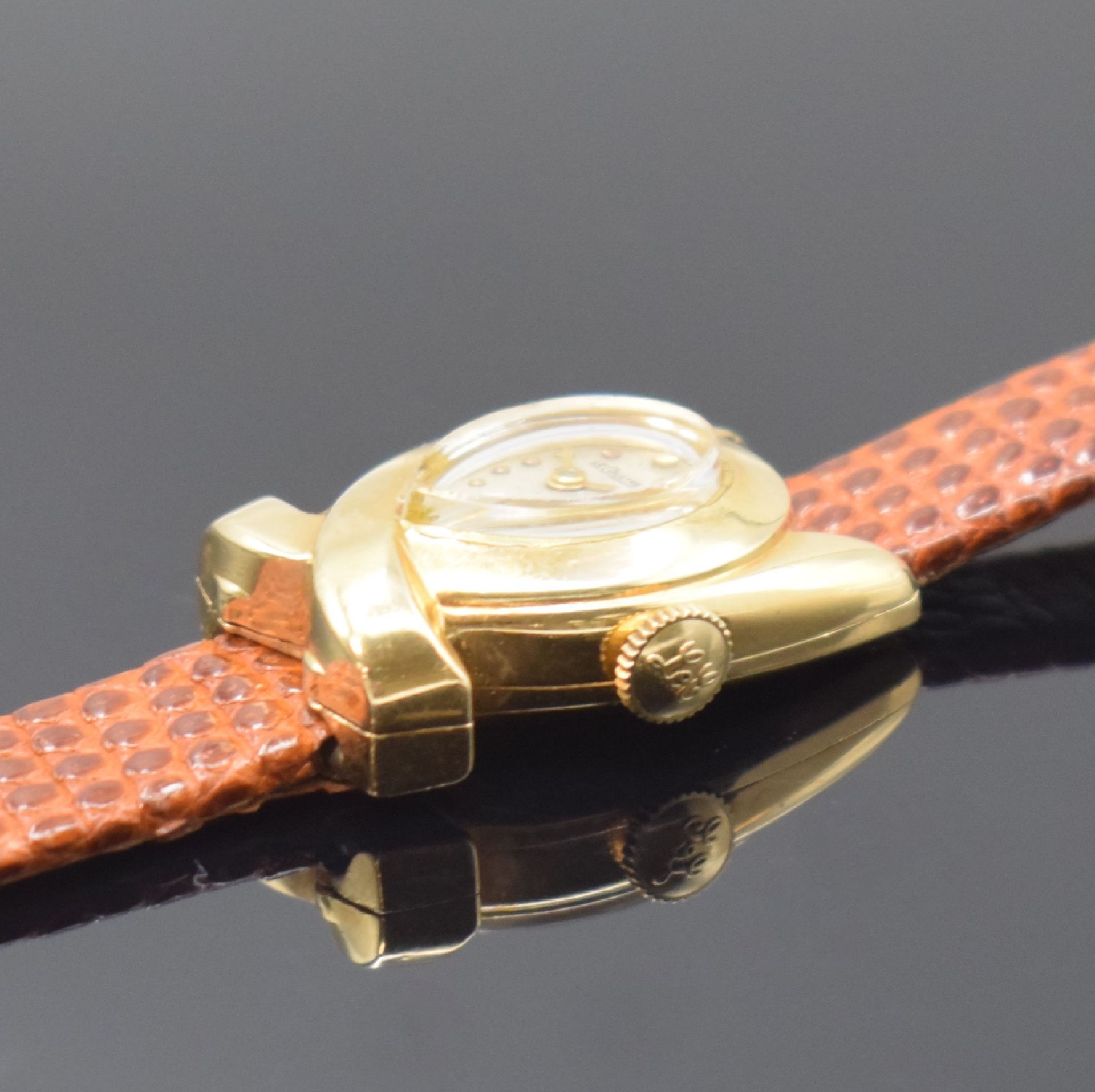 LeCoultre seltene Damenarmbanduhr in Form einer Schleife - Image 3 of 6